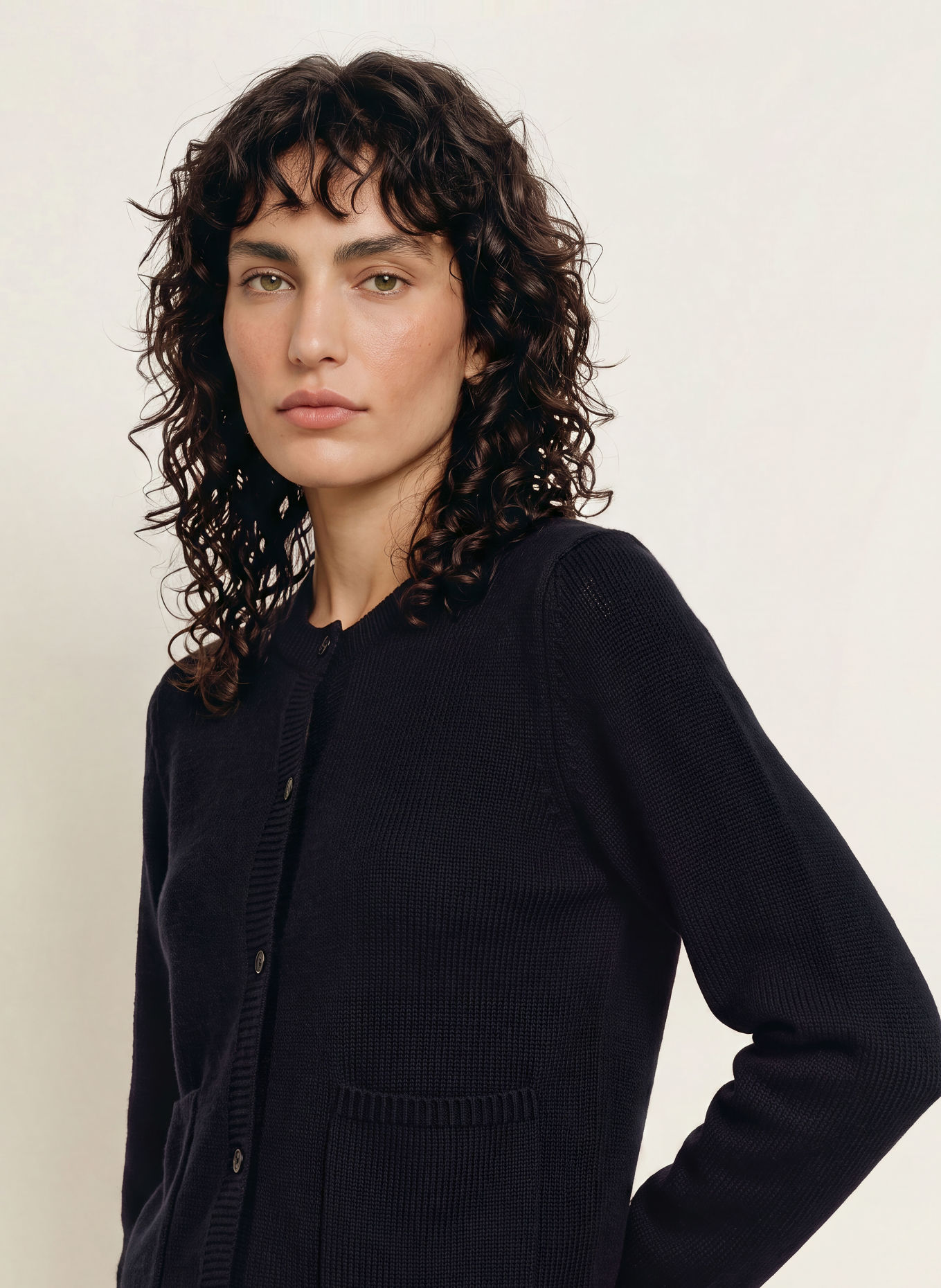 ALLUDE Vest van kasjmier: DONKERBLAUW