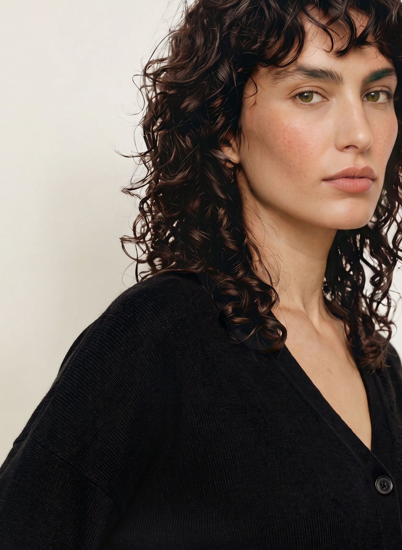 ALLUDE Oversized cashmere Cardigan: BLACK
