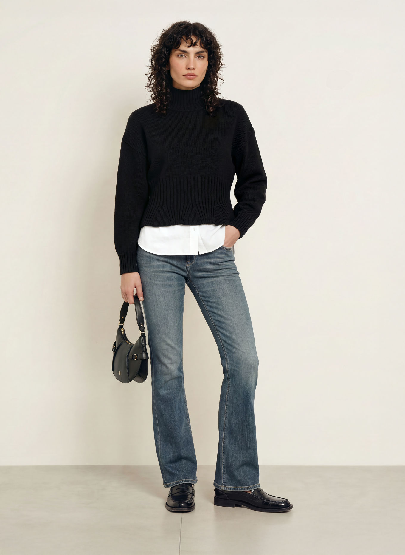 ALLUDE Pullover mit Cashmere: SCHWARZ
