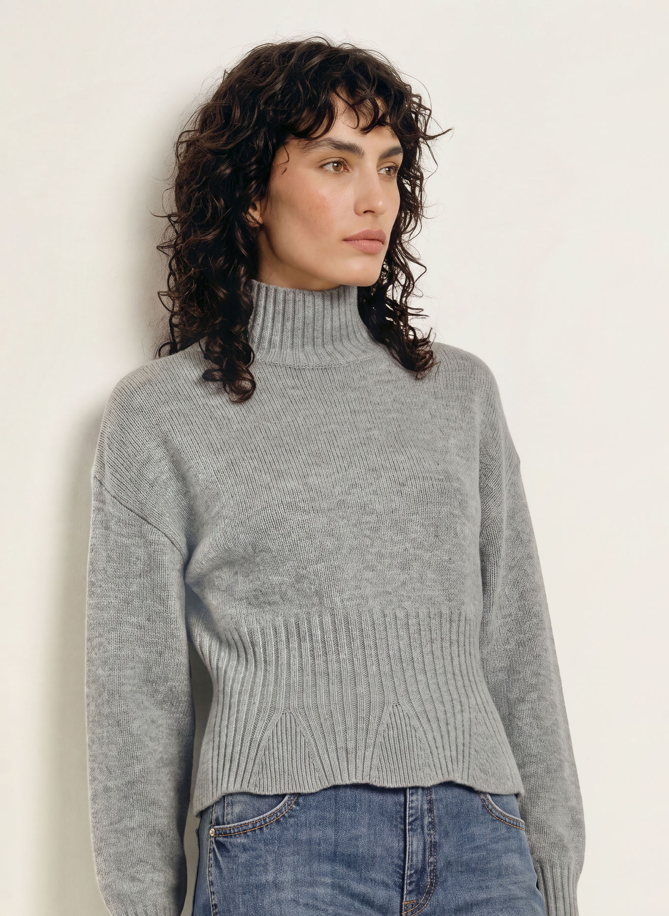 ALLUDE Pull en cachemire: GRIS