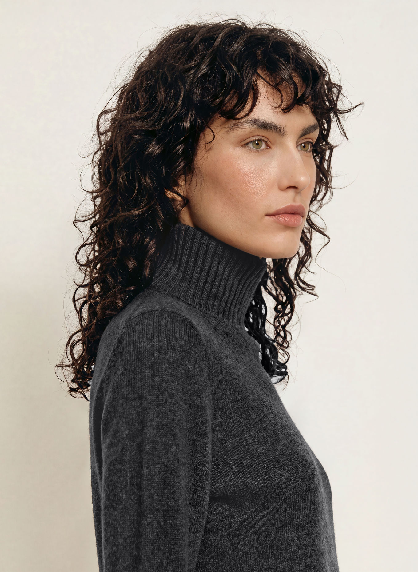 ALLUDE Pull en cachemire: GRIS FONCÉ