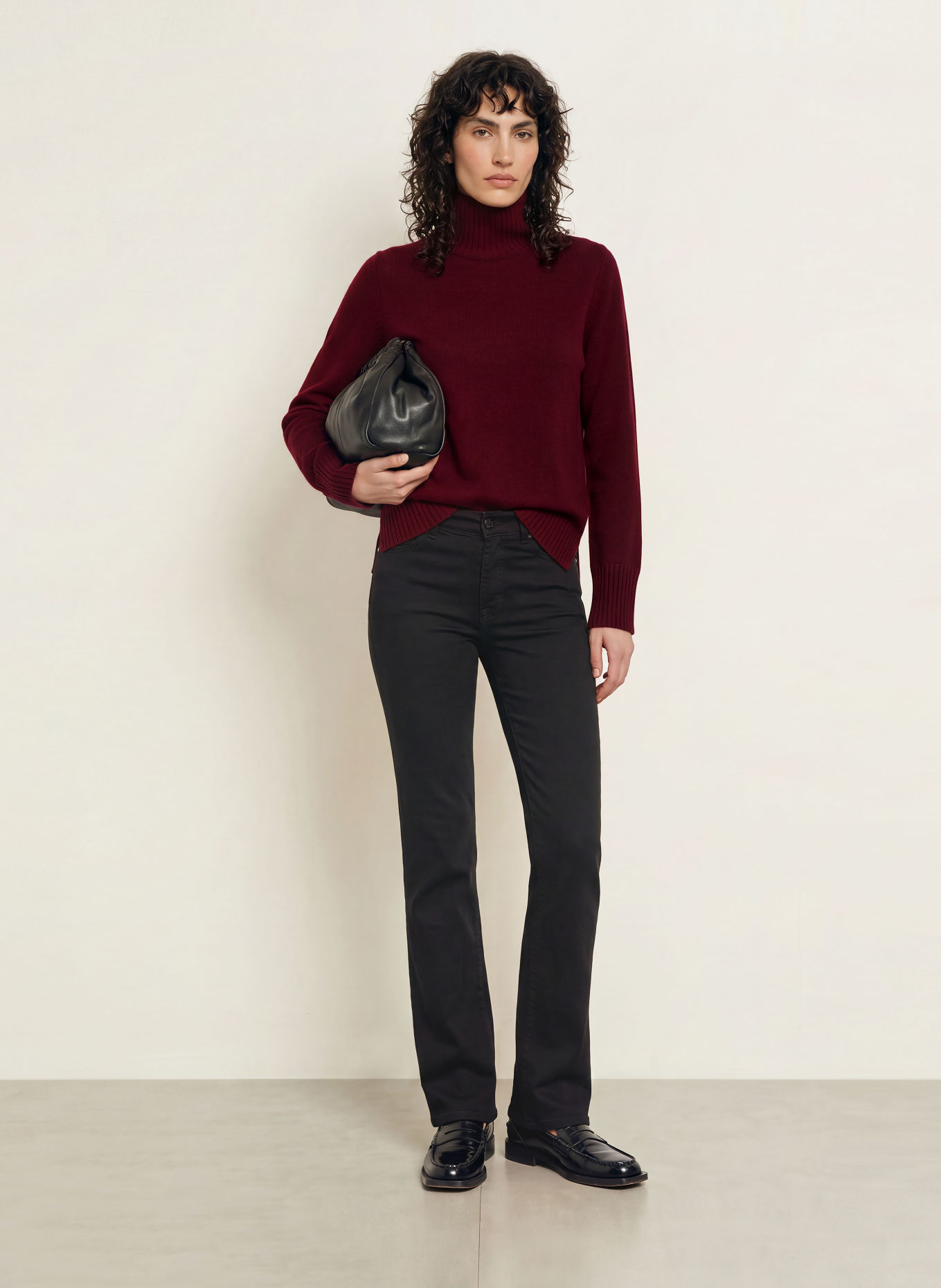ALLUDE Pull en cachemire: LILAS FONCÉ