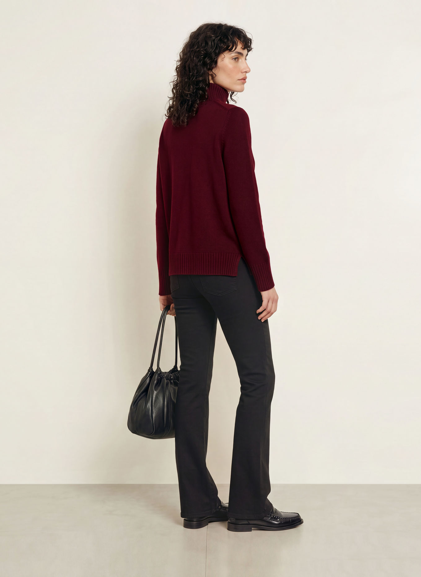 ALLUDE Pull en cachemire: LILAS FONCÉ