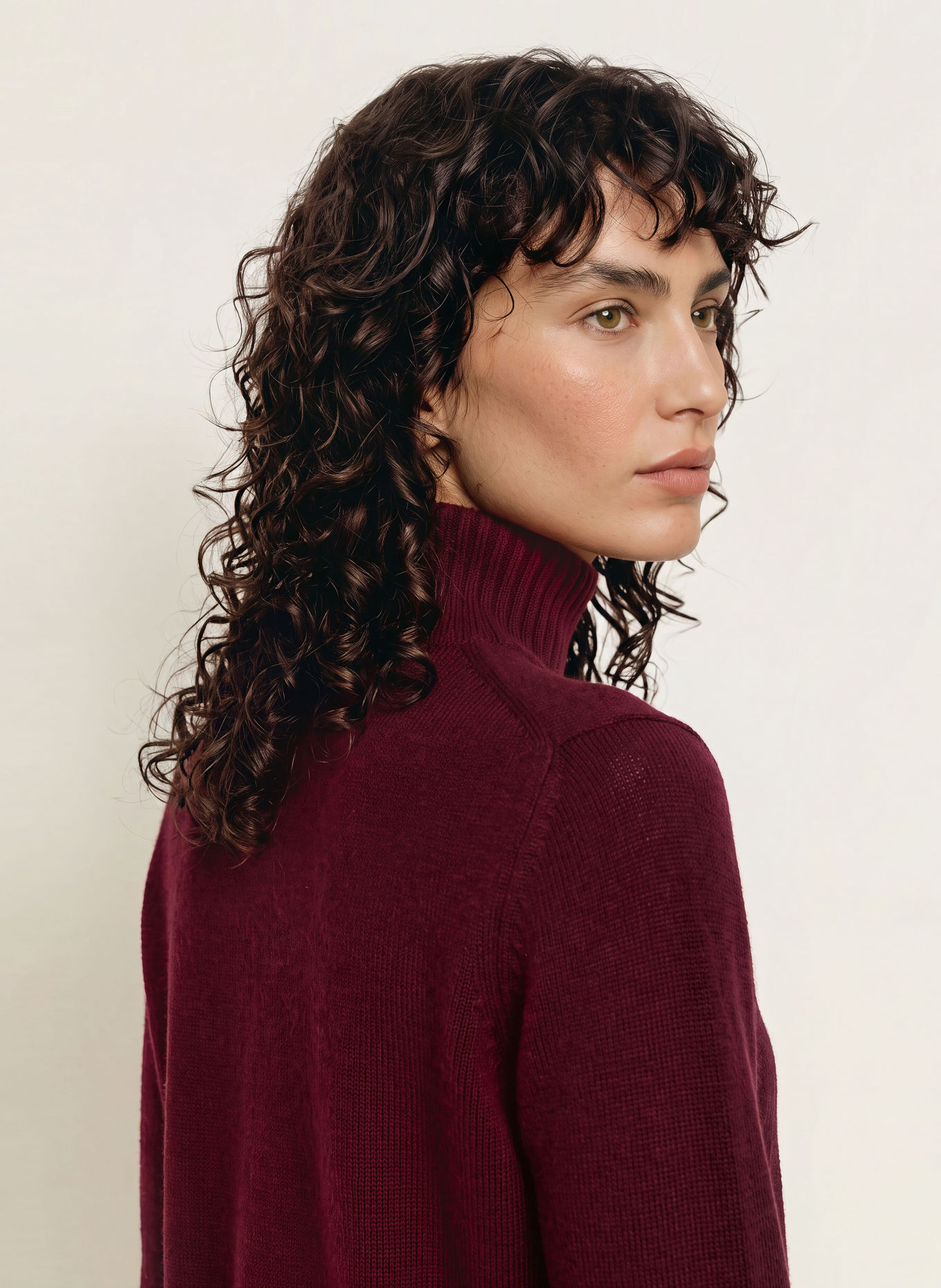 ALLUDE Pull en cachemire: LILAS FONCÉ