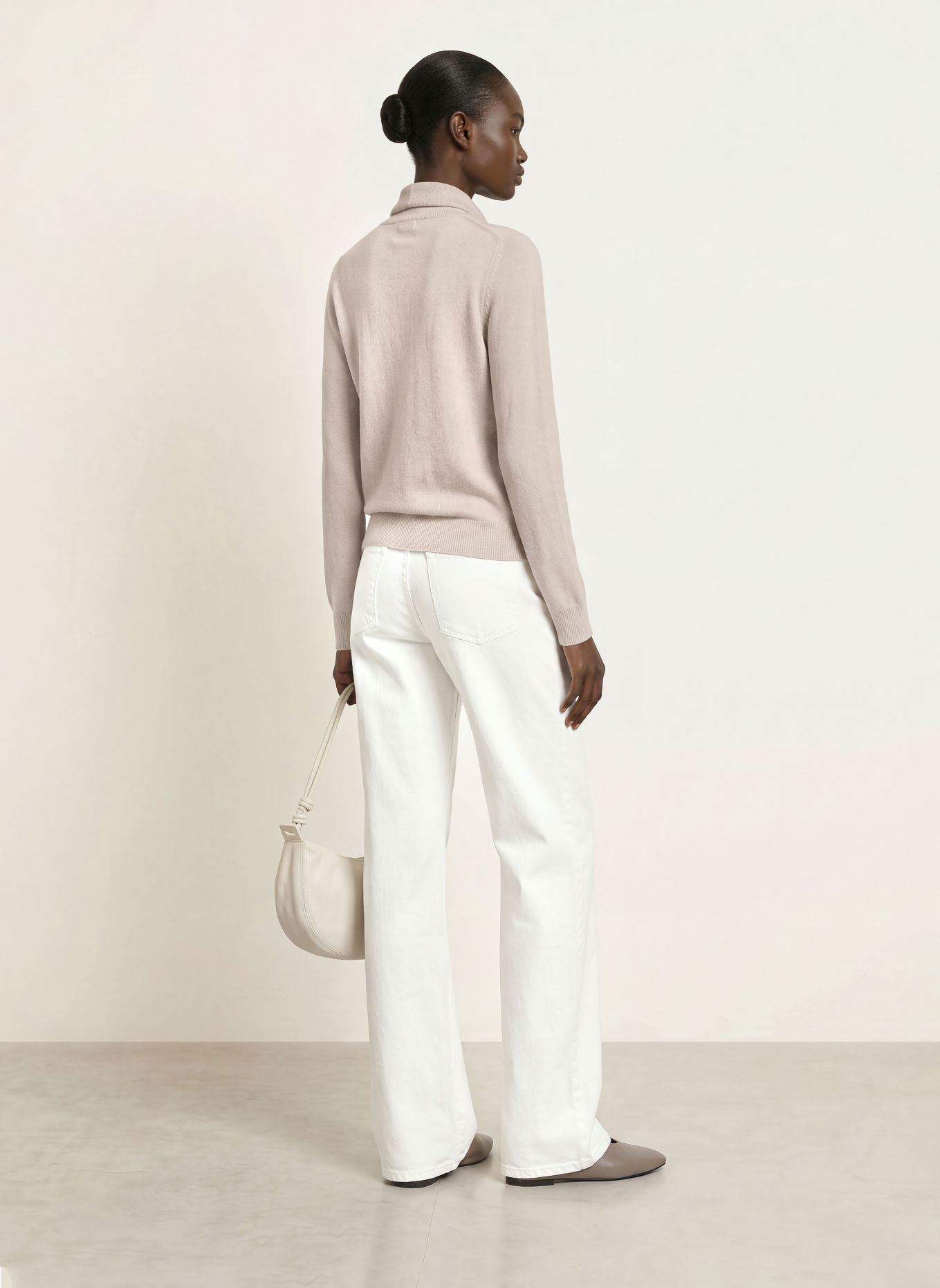 ALLUDE Pullover: BEIGE