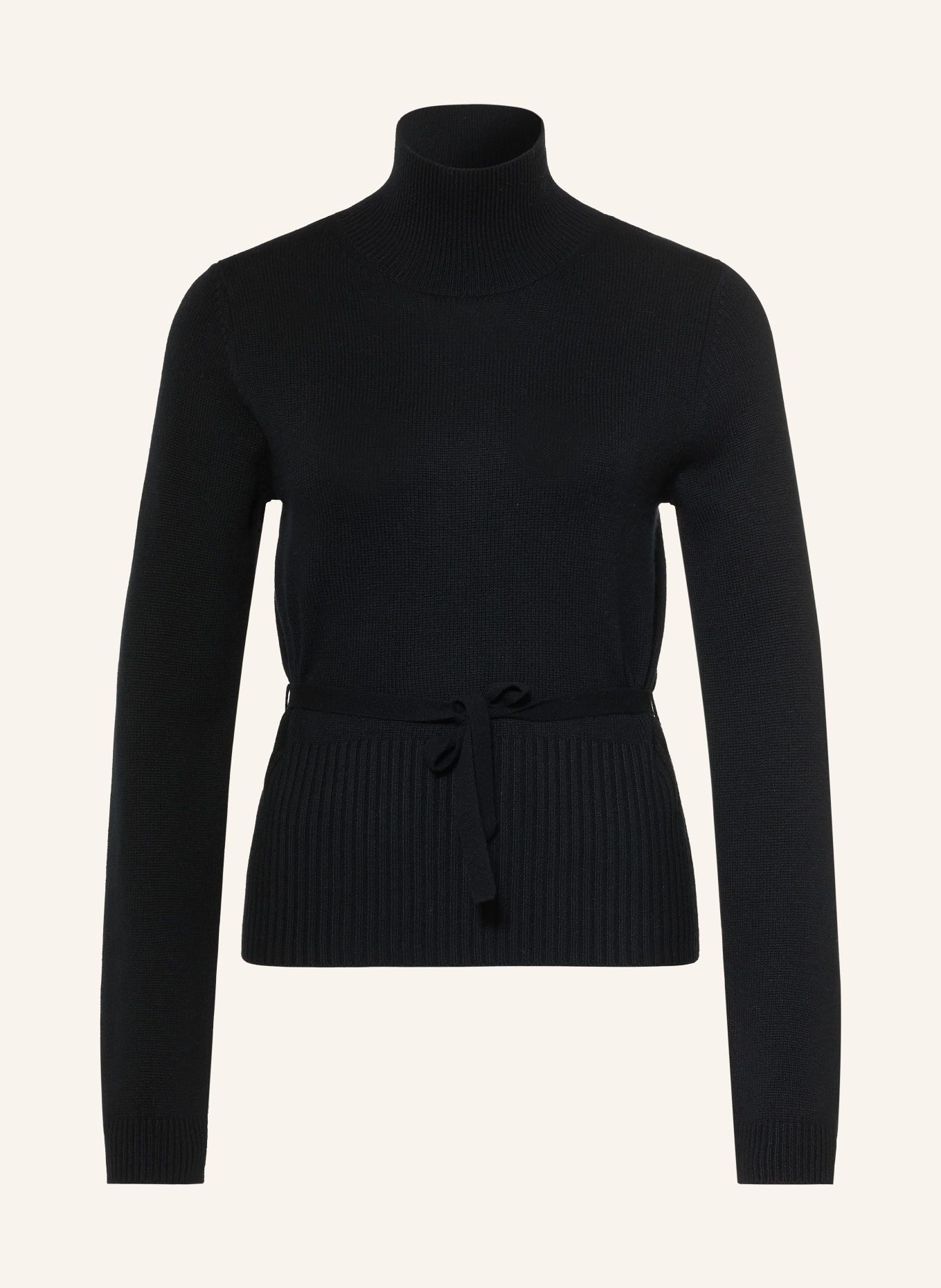 ALLUDE Trui met kasjmier: ZWART