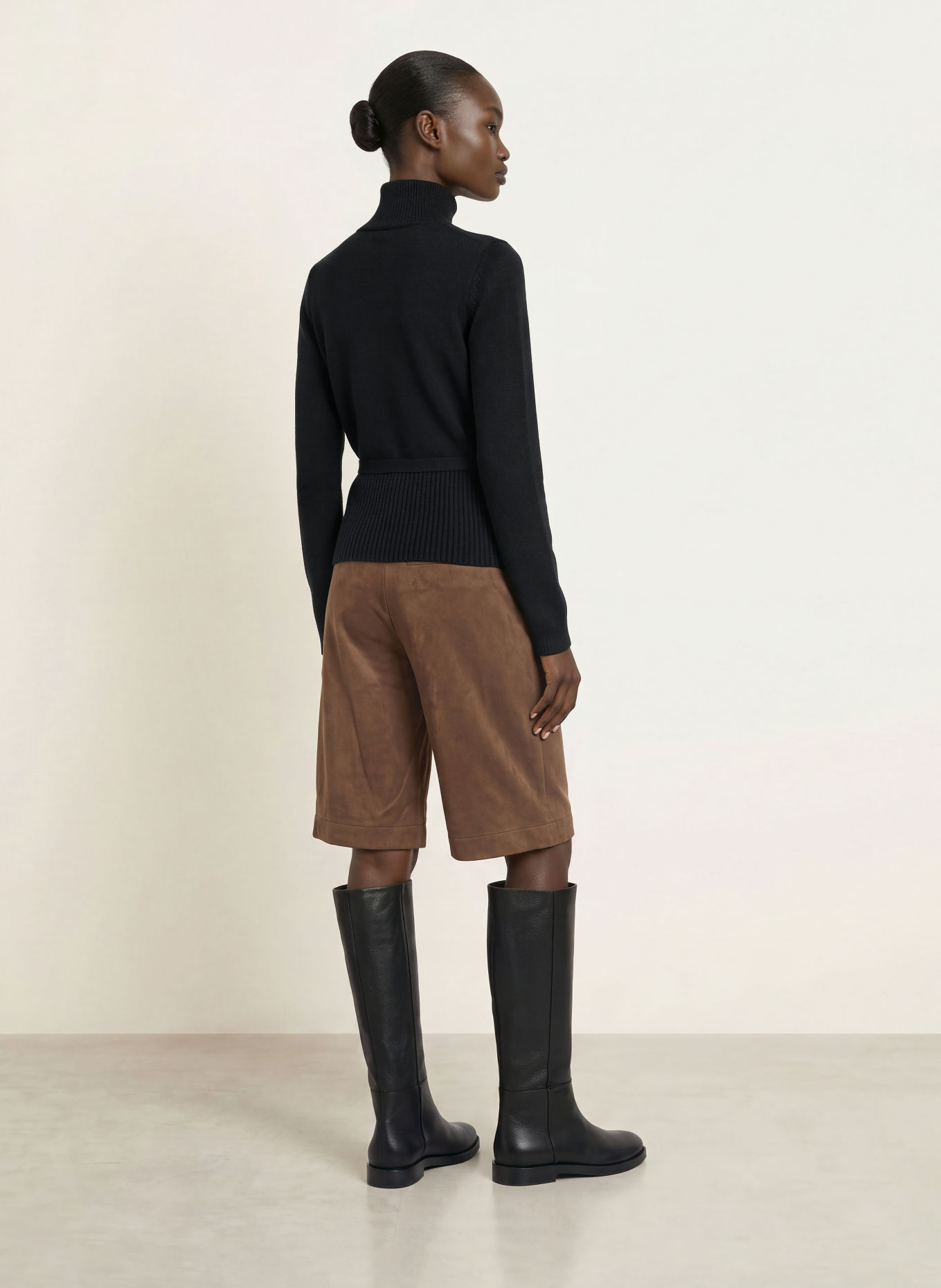 ALLUDE Trui met kasjmier: ZWART