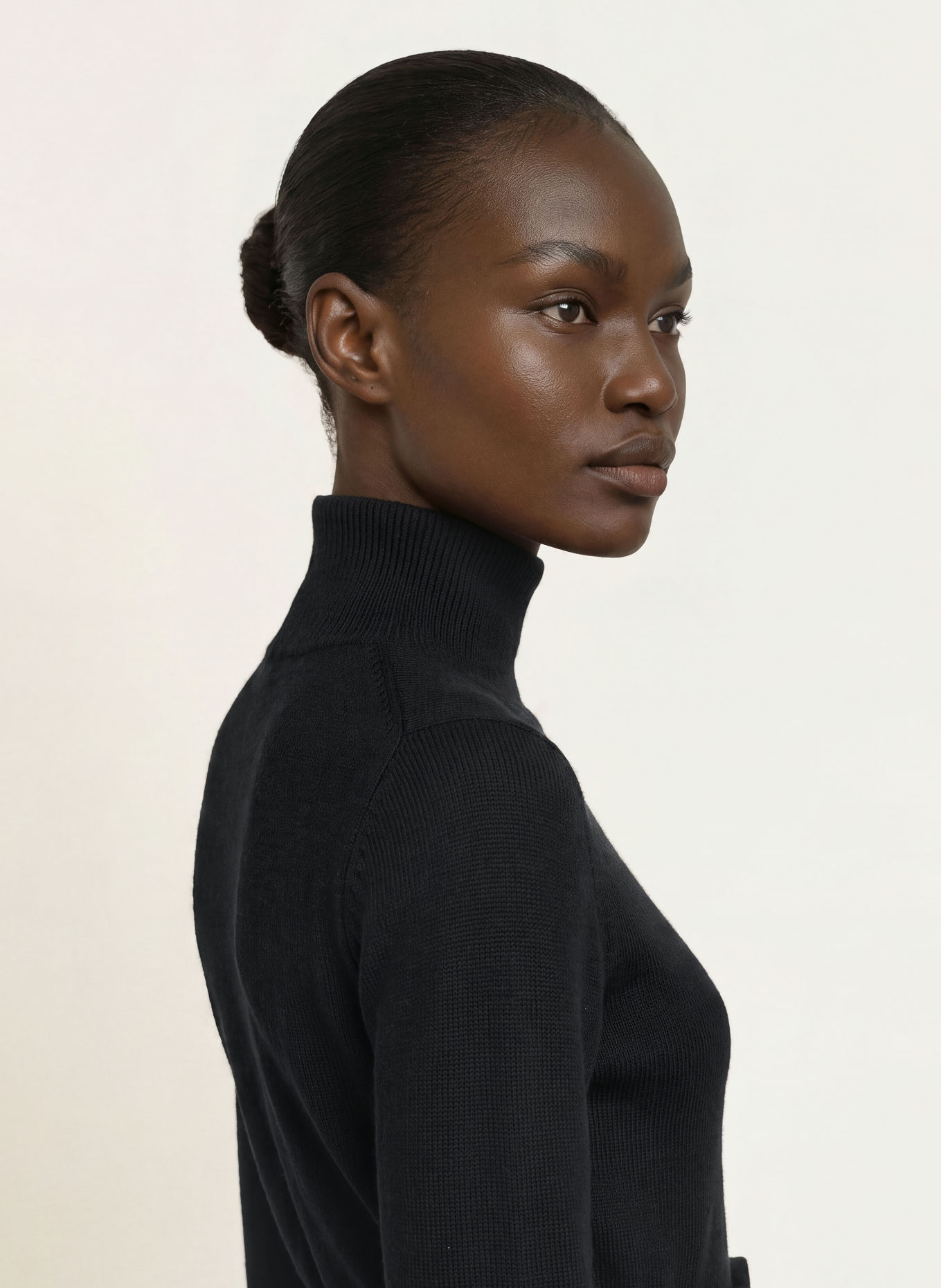 ALLUDE Trui met kasjmier: ZWART