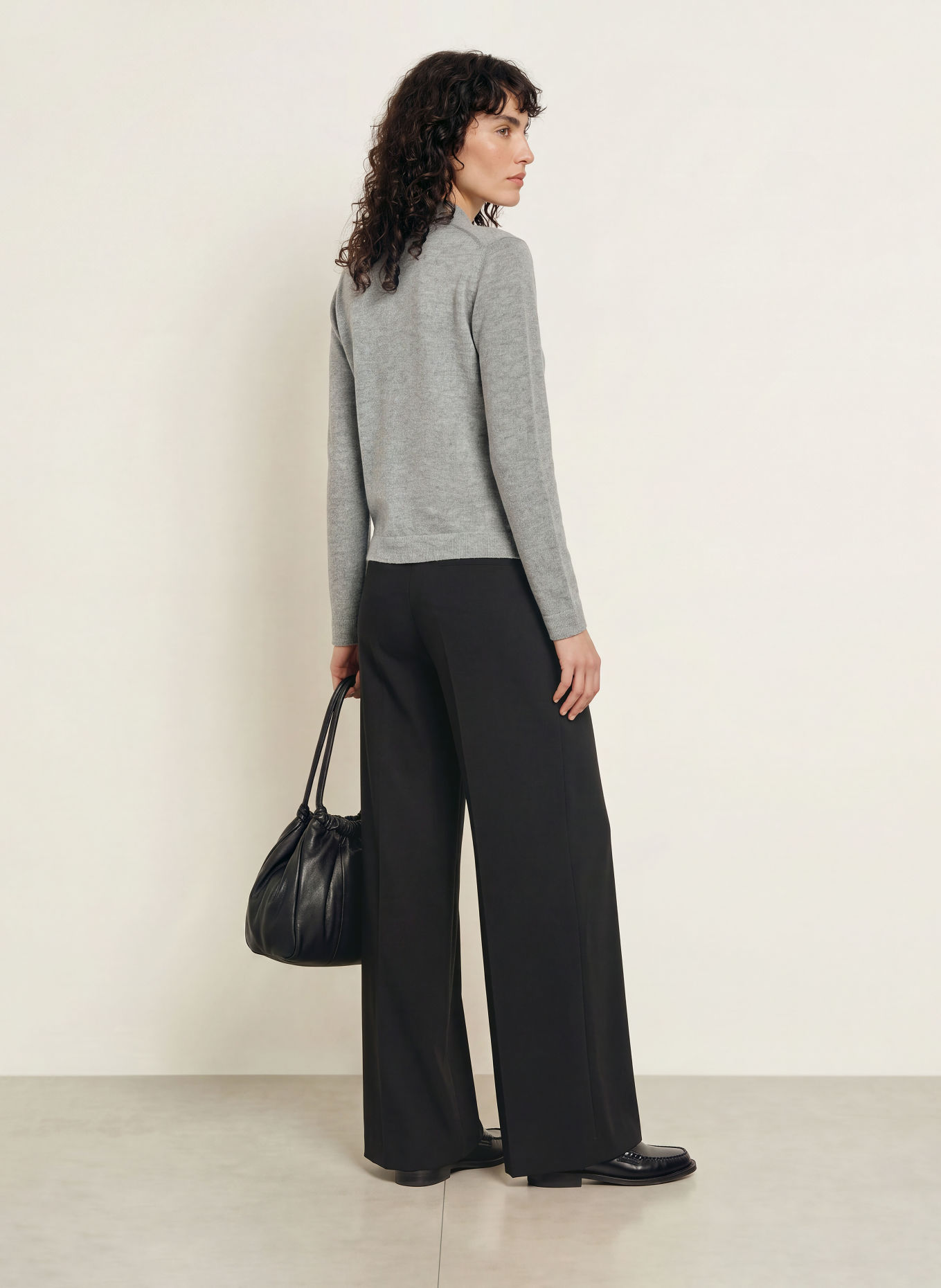 ALLUDE Strickjacke mit Cashmere: GRAU