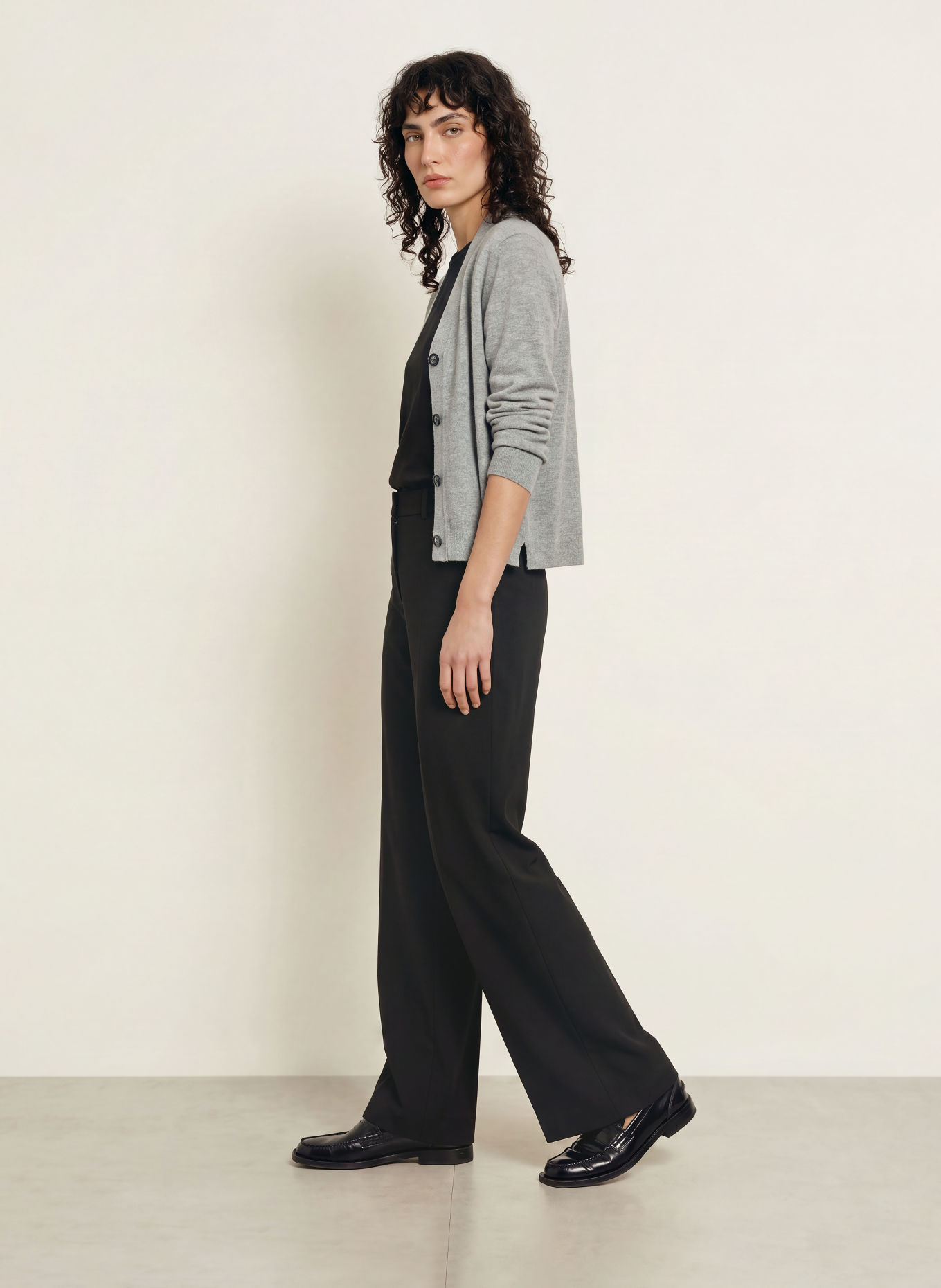 ALLUDE Strickjacke mit Cashmere: GRAU
