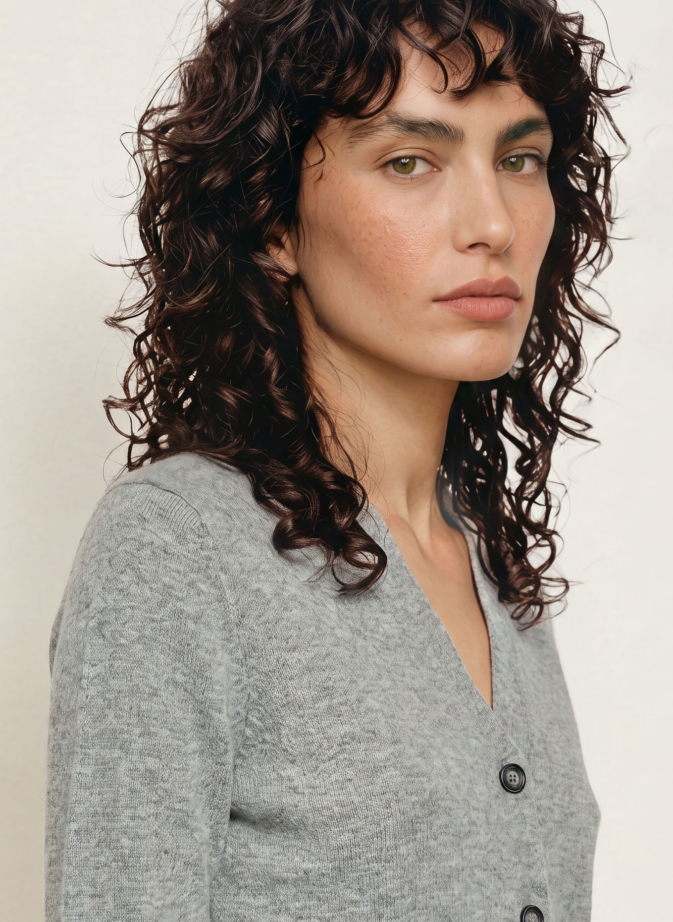 ALLUDE Strickjacke mit Cashmere: GRAU