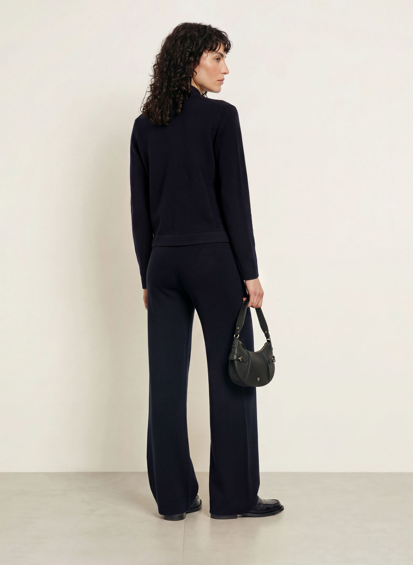 ALLUDE Strickjacke mit Cashmere: DUNKELBLAU