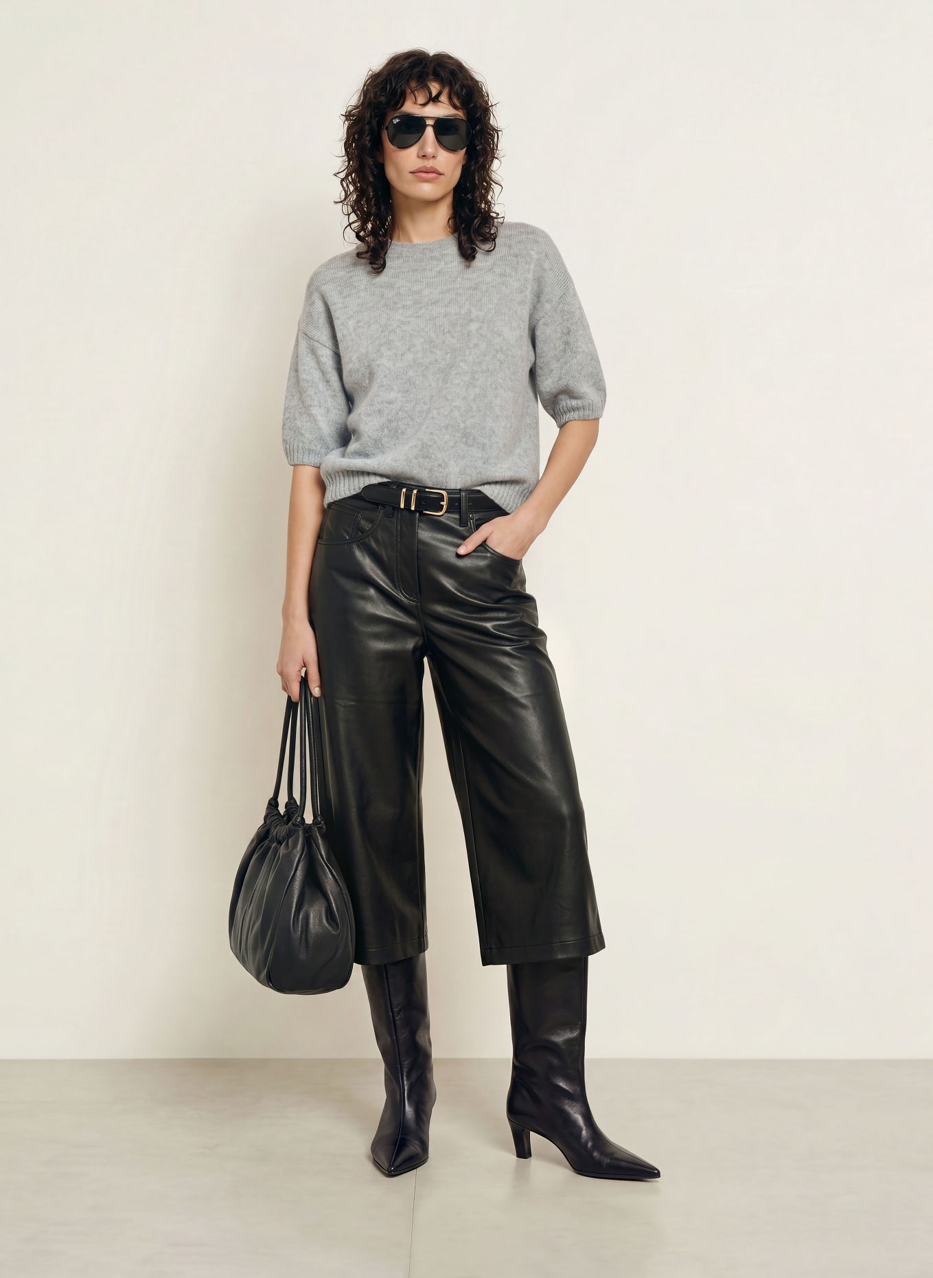 ALLUDE Pullover mit Cashmere: GRAU