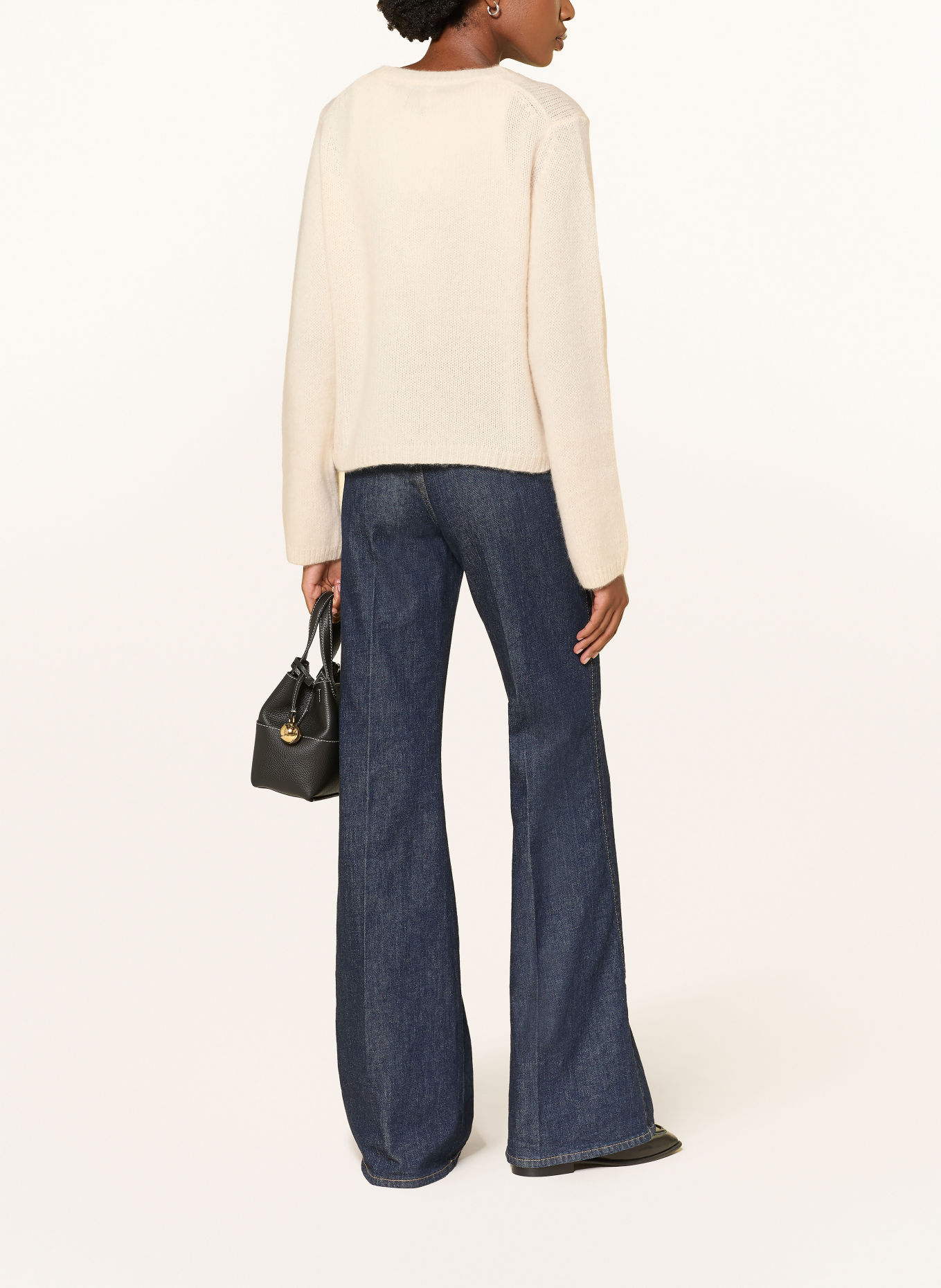 ALLUDE Cardigan with cashmere: ECRU