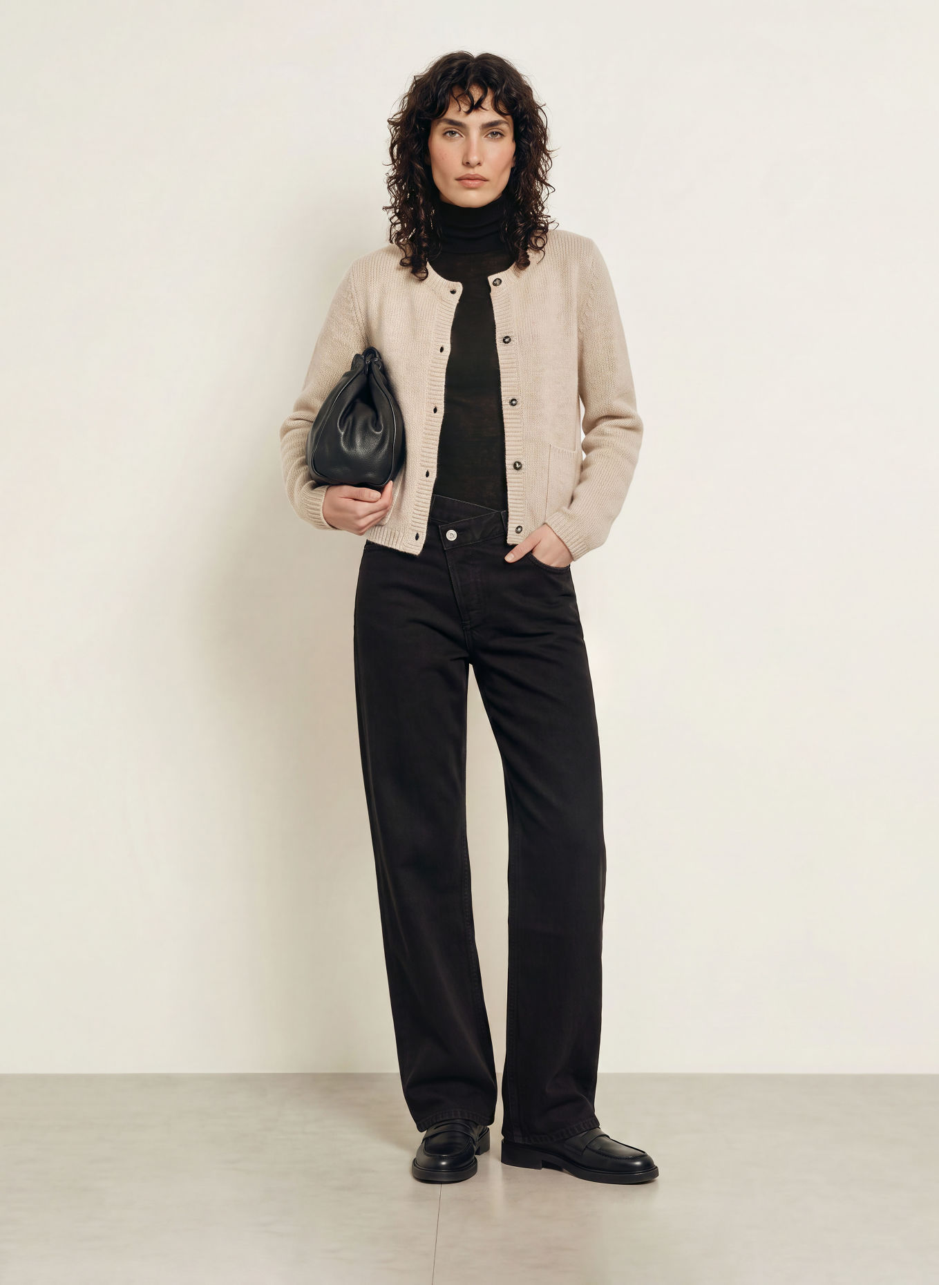 ALLUDE Strickjacke mit Cashmere: BEIGE