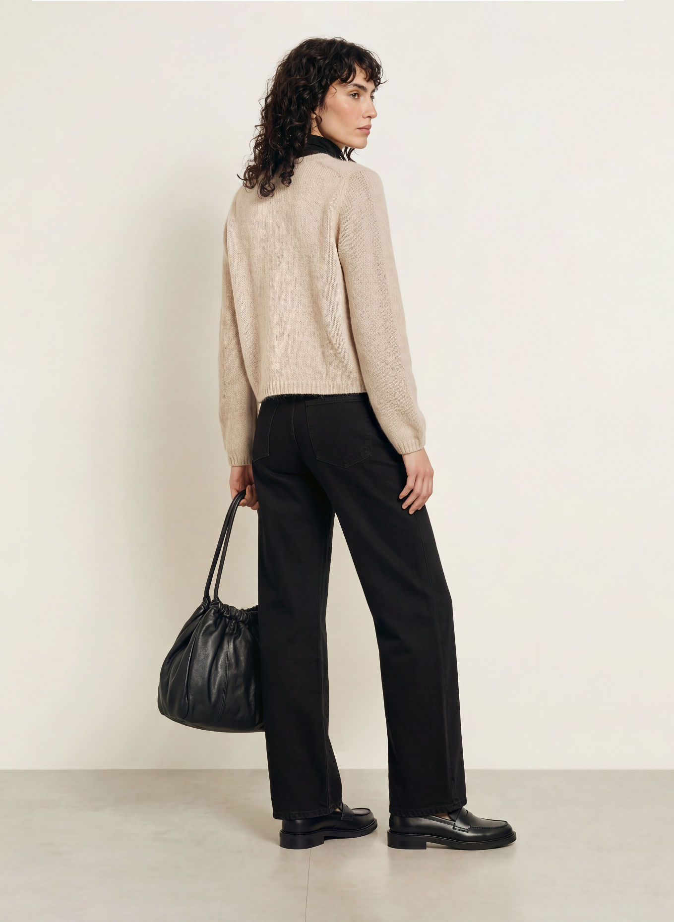 ALLUDE Strickjacke mit Cashmere: BEIGE