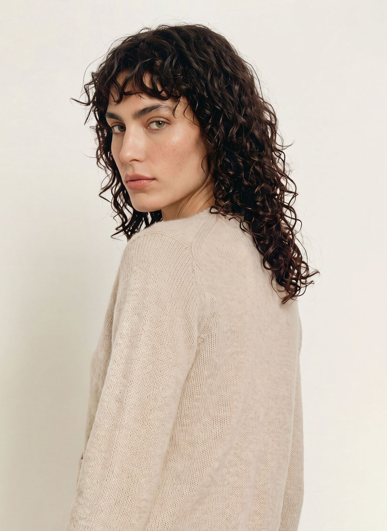 ALLUDE Strickjacke mit Cashmere: BEIGE