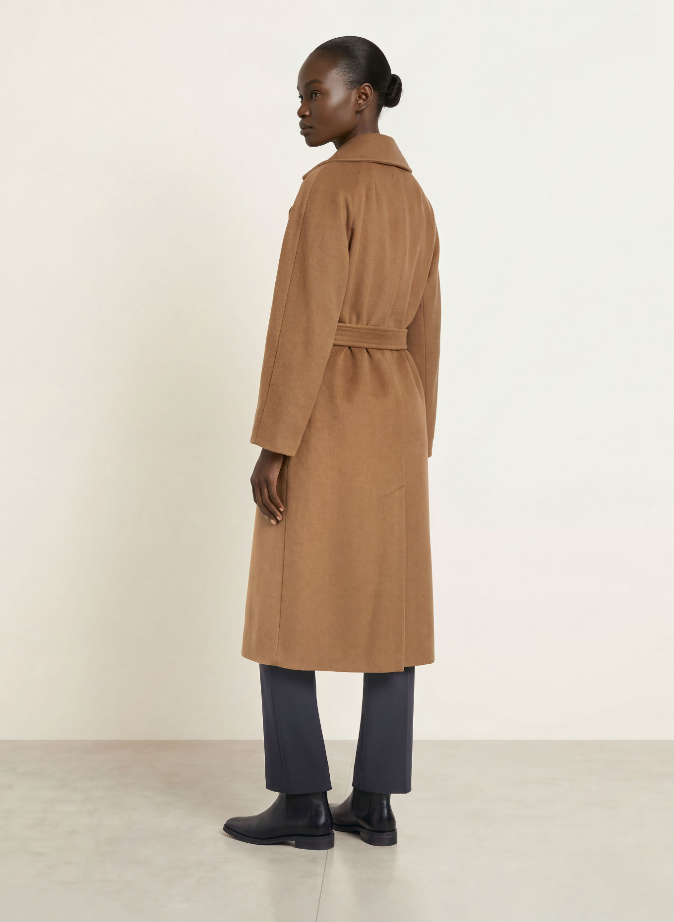 WEEKEND Max Mara Kabát TEMPERA z kombinace materiálů: VELBLOUDÍ