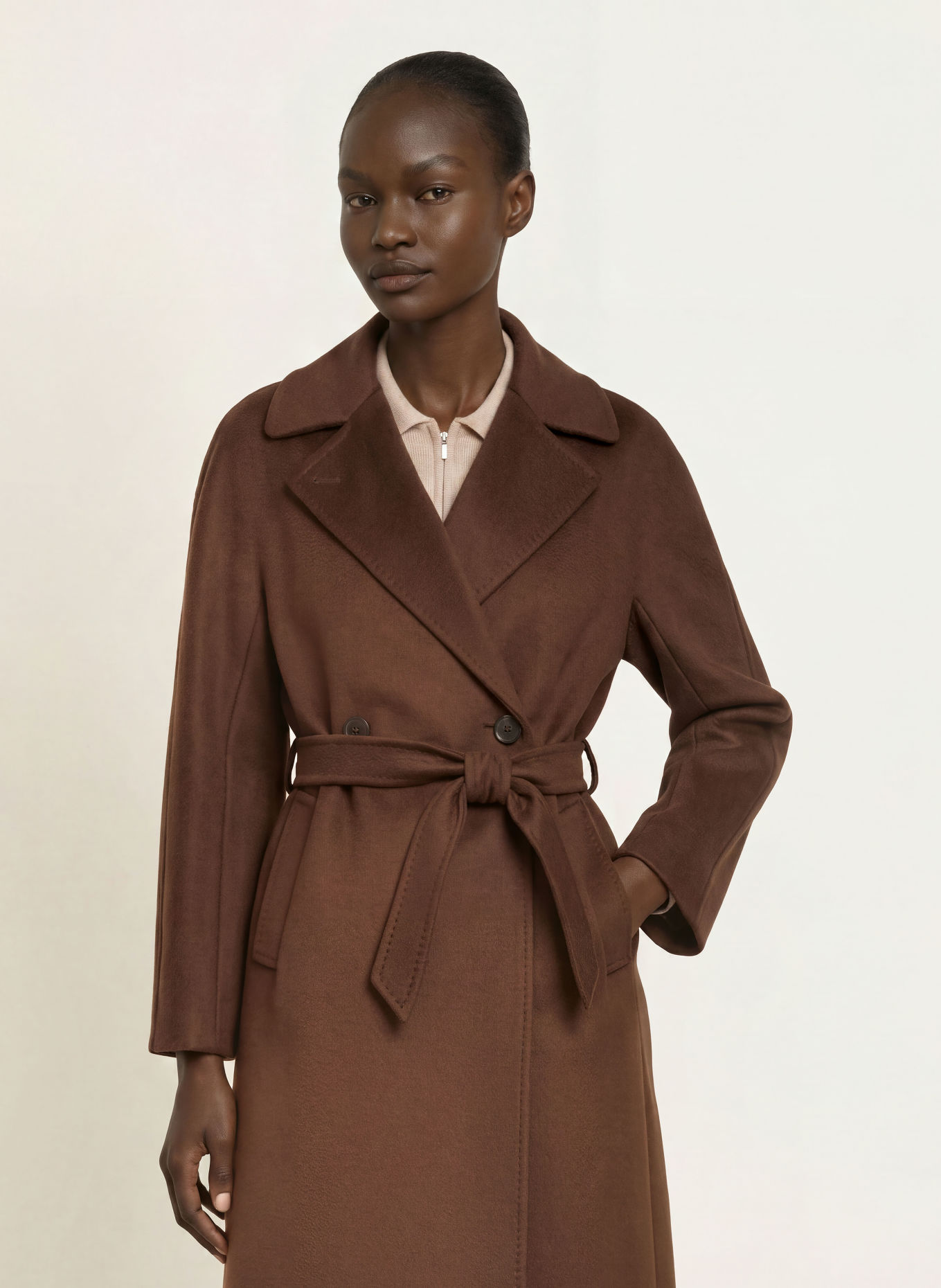 WEEKEND Max Mara Wollmantel RESINA: DUNKELBRAUN