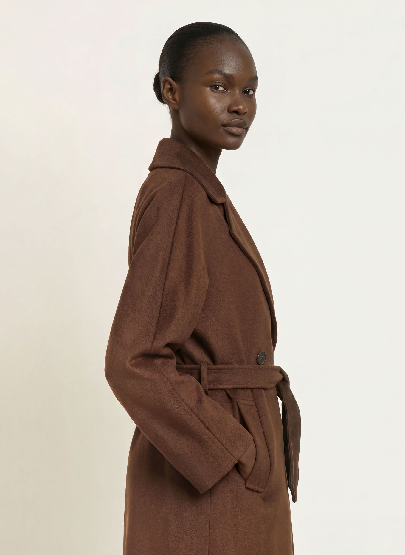 WEEKEND Max Mara Wollmantel RESINA: DUNKELBRAUN