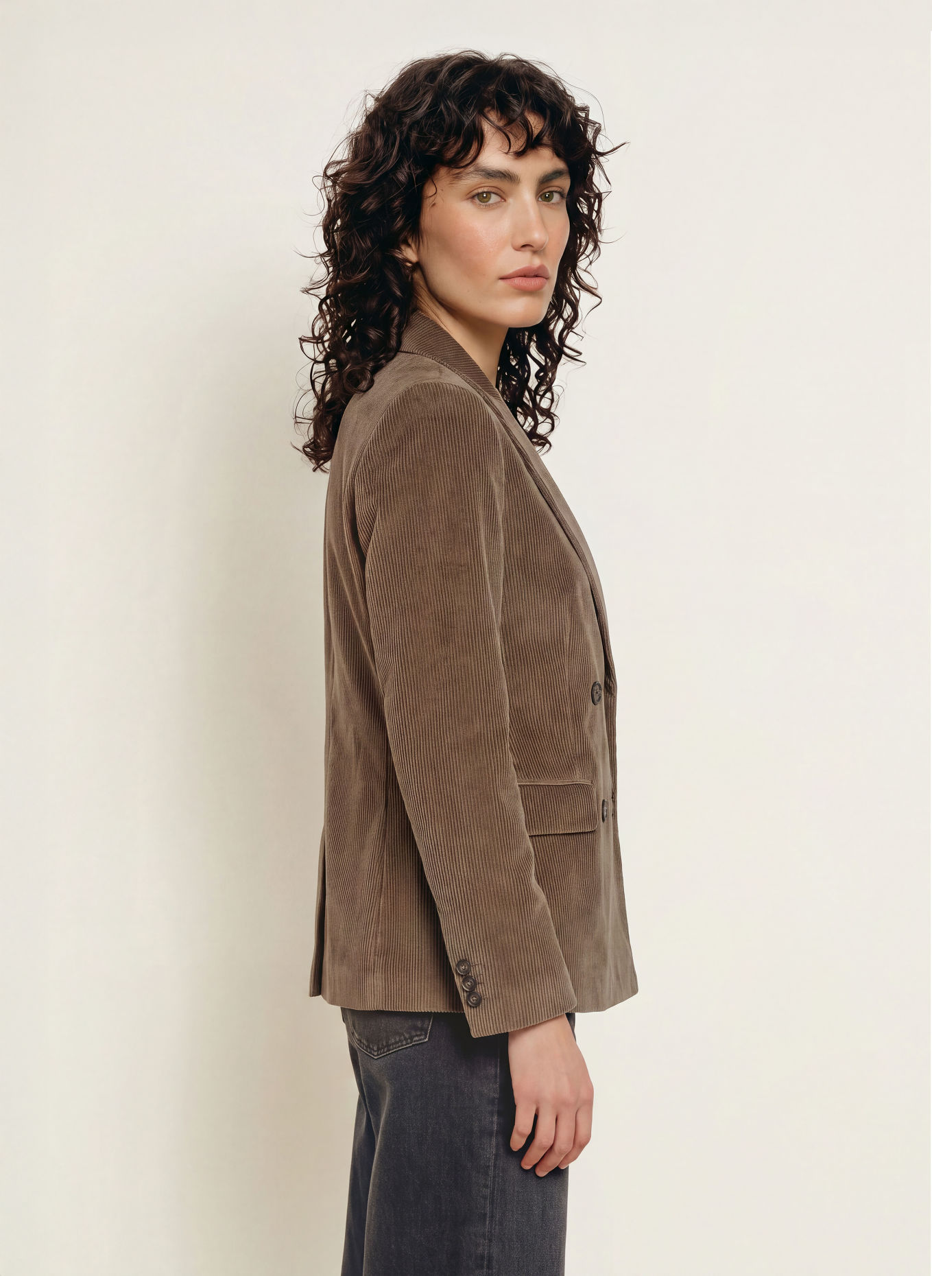 WEEKEND Max Mara Corduroy Blazer KATANGA: LIGHT BROWN
