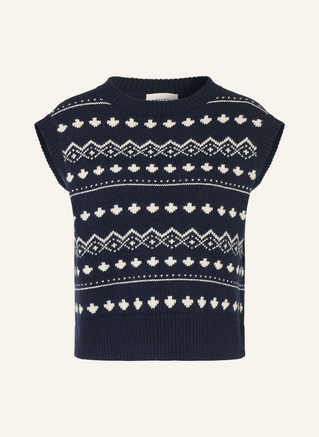 WEEKEND Max Mara Spencer SAVANA: DONKERBLAUW / WIT