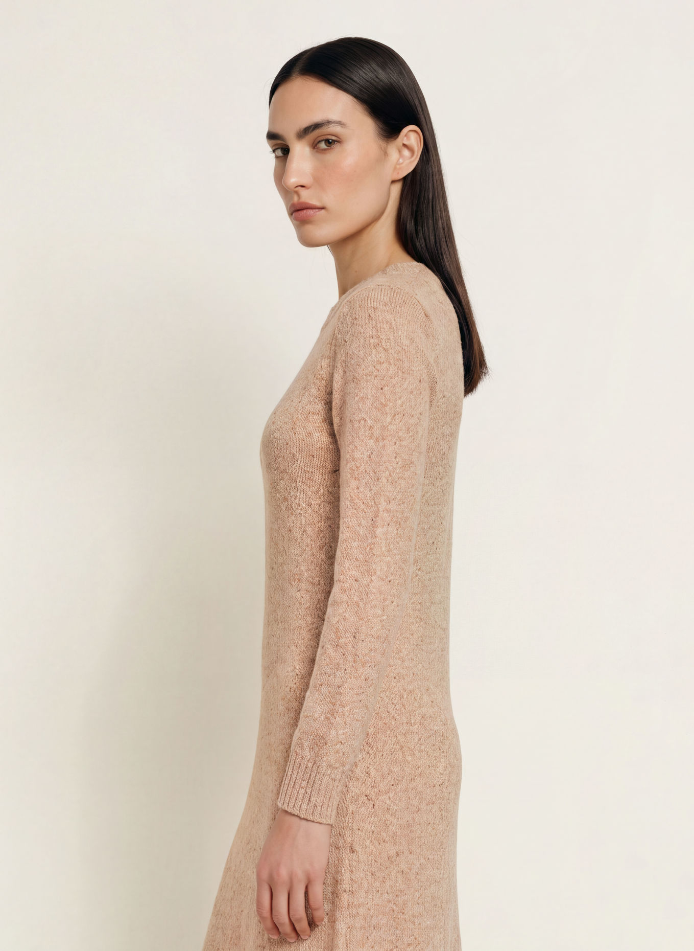 WEEKEND Max Mara Strickkleid GOCCIA: BEIGE
