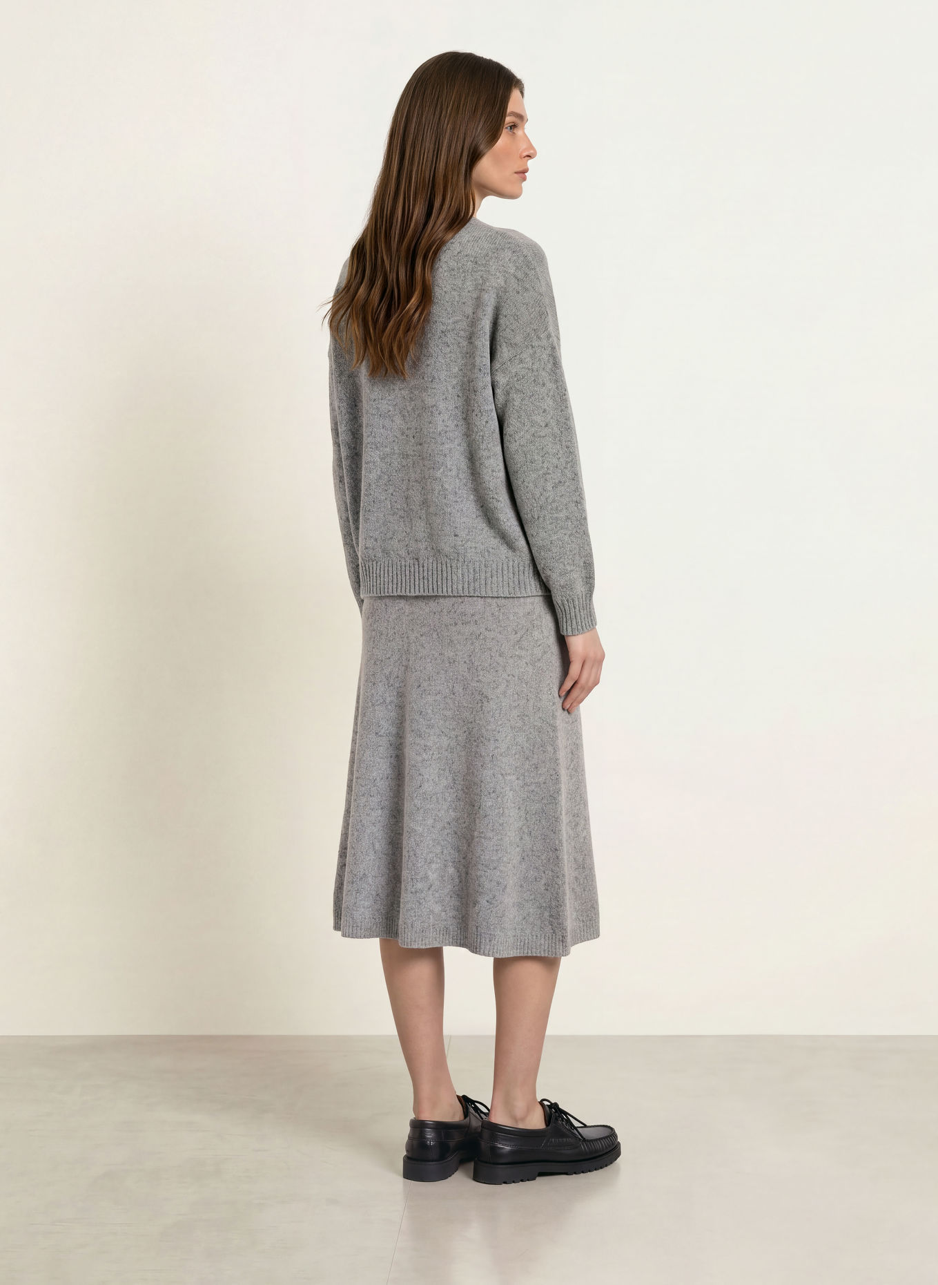 WEEKEND Max Mara Strickrock ALOA: GRAU