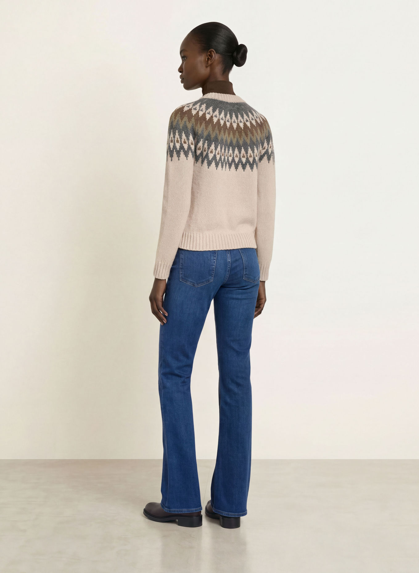 WEEKEND Max Mara Strickjacke TARGA mit Alpaka: BEIGE / DUNKELGRAU / OLIV
