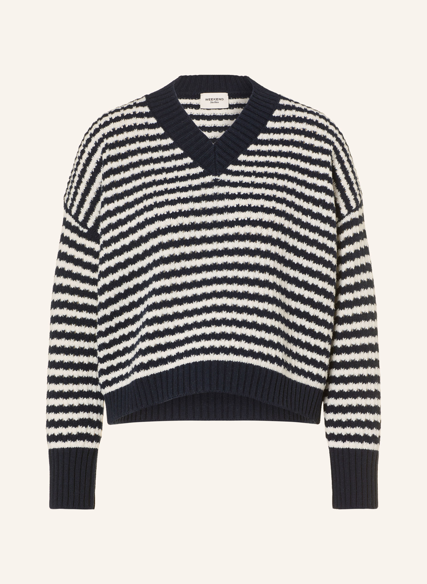 WEEKEND Max Mara Tröja SPIGA: SVART / VIT