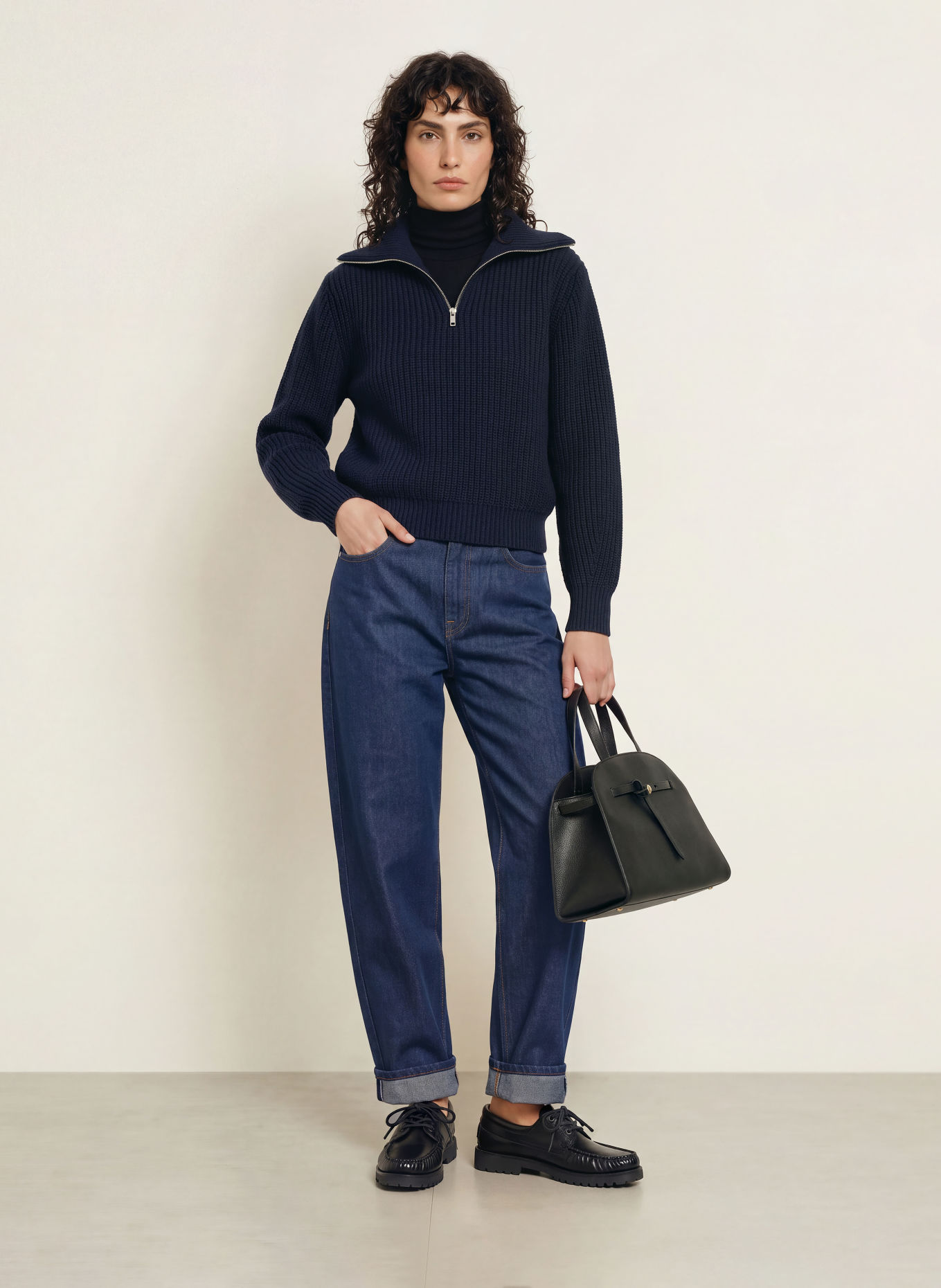 WEEKEND Max Mara Schipperstruien LASER: DONKERBLAUW
