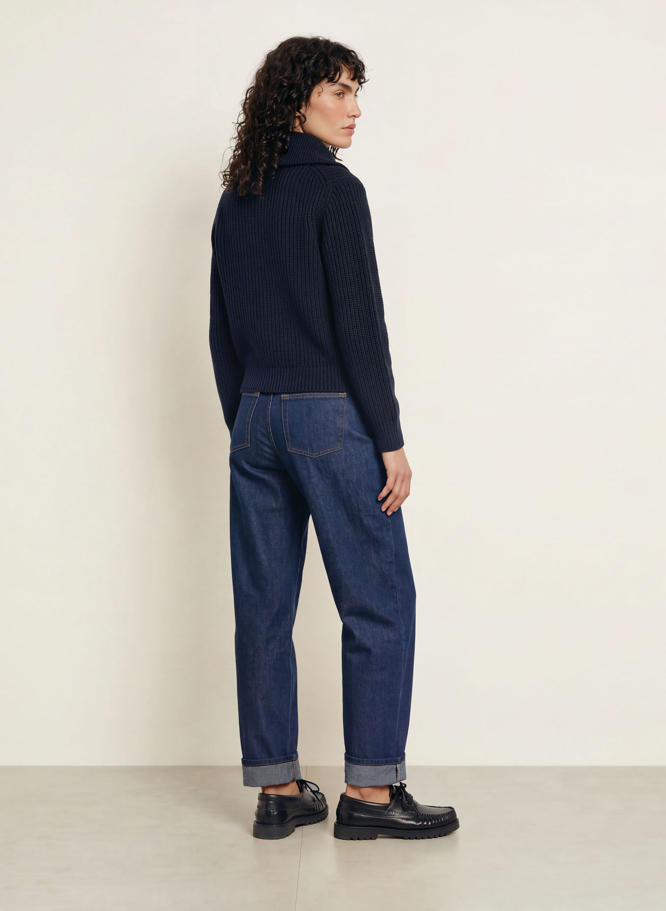 WEEKEND Max Mara Schipperstruien LASER: DONKERBLAUW