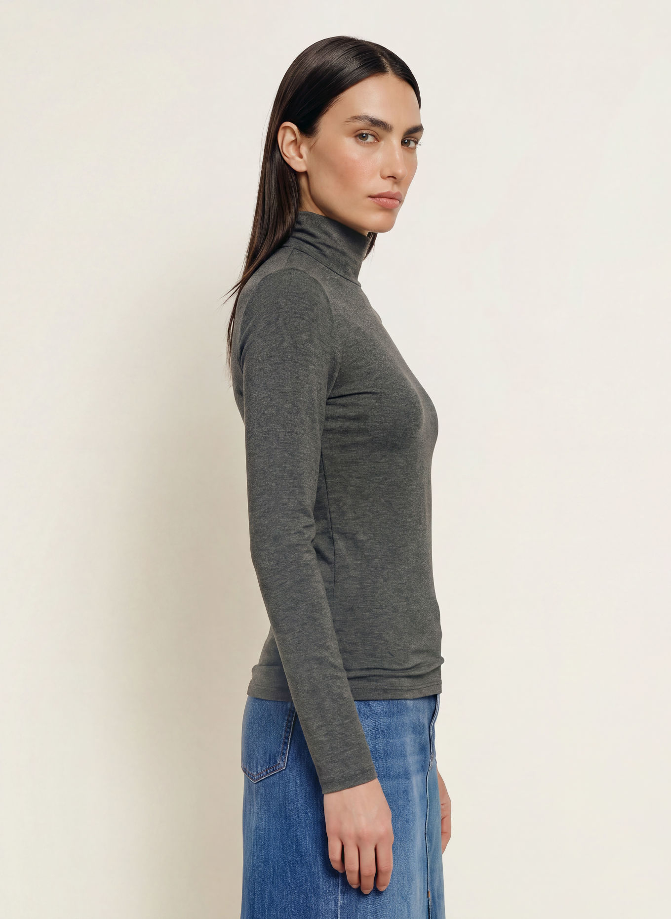 WEEKEND Max Mara MULTIF Turtleneck top: DARK GRAY