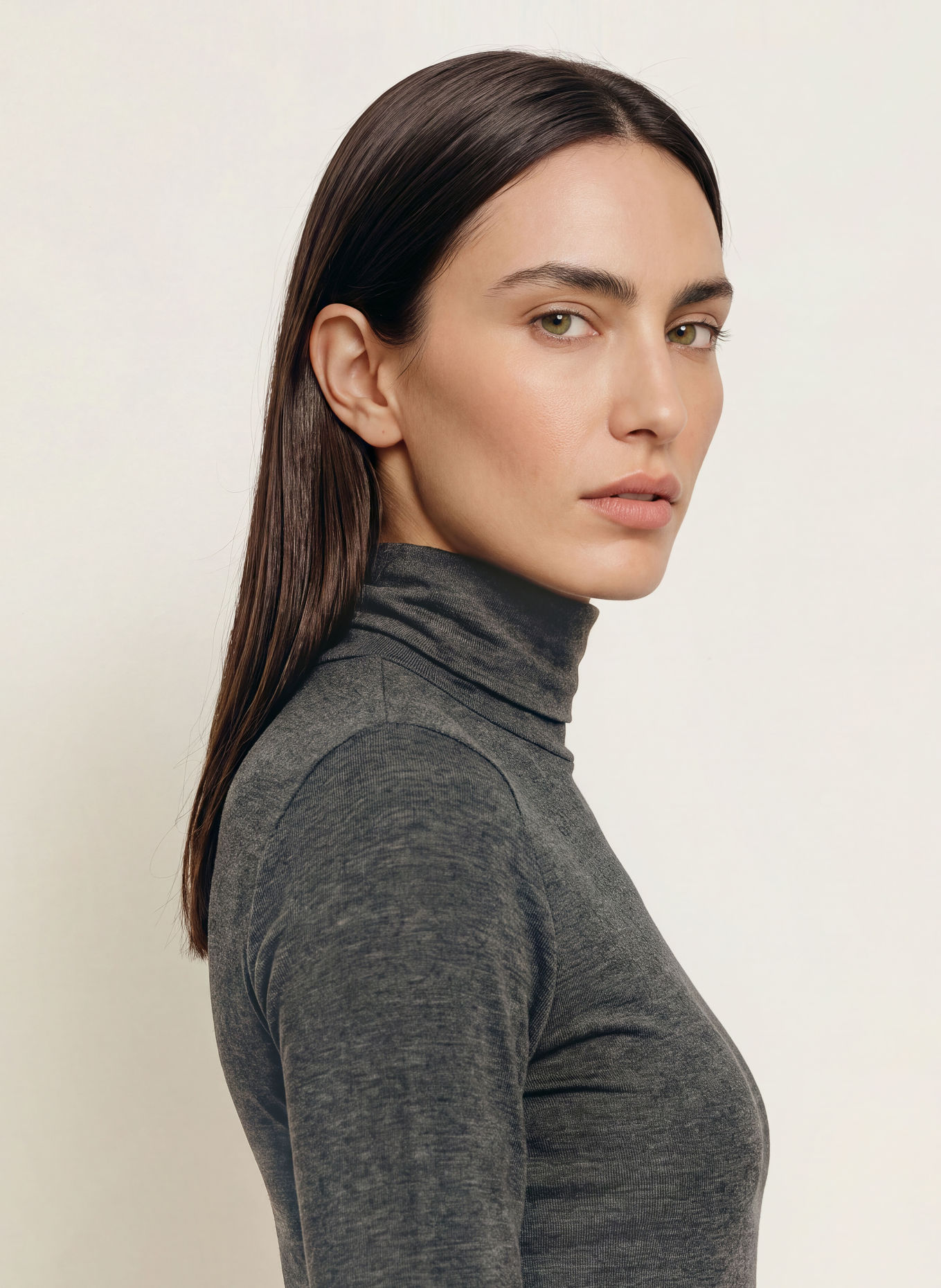 WEEKEND Max Mara MULTIF Turtleneck top: DARK GRAY