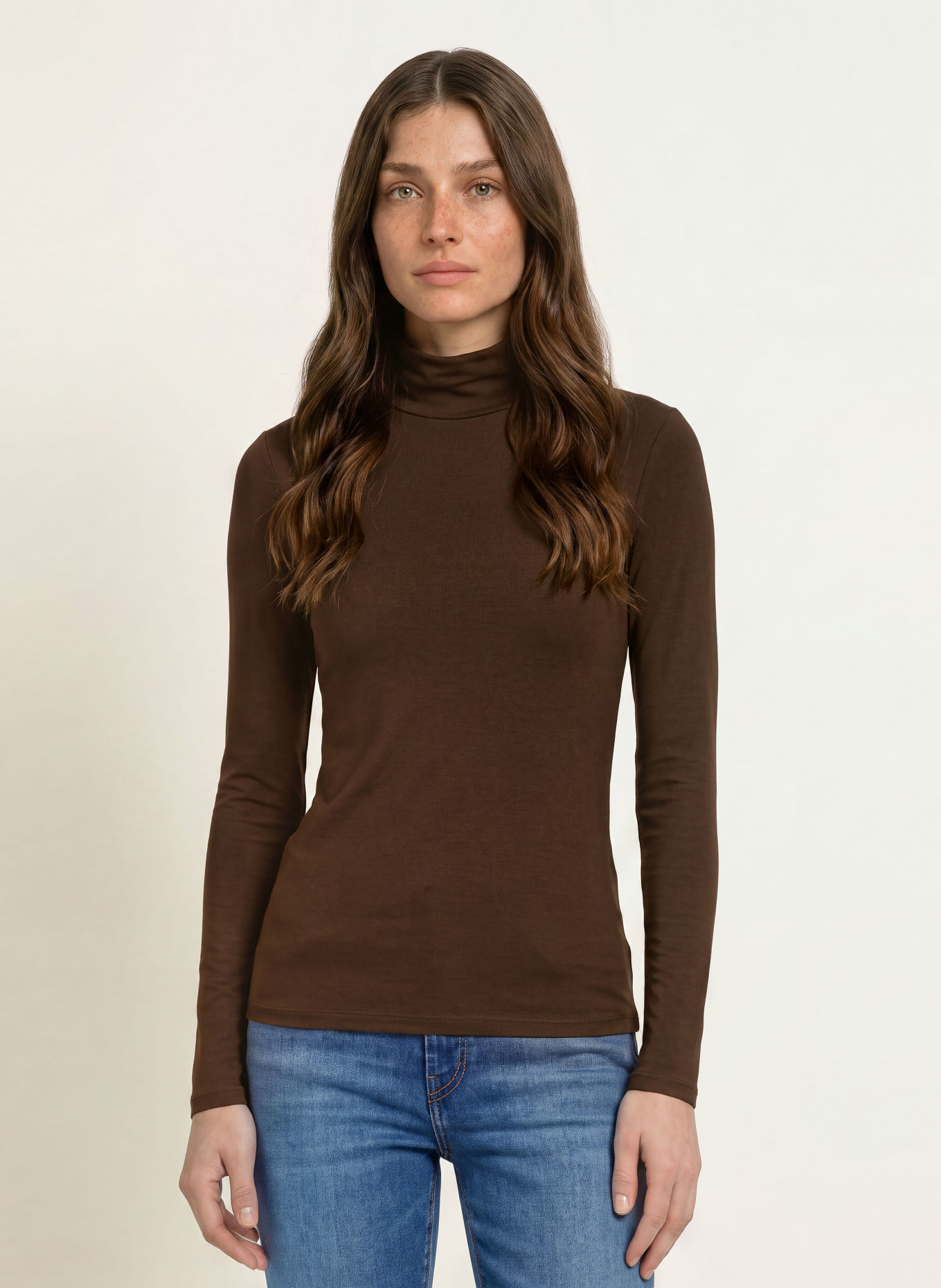 WEEKEND Max Mara Rollkragenshirt MULTIF: DUNKELBRAUN