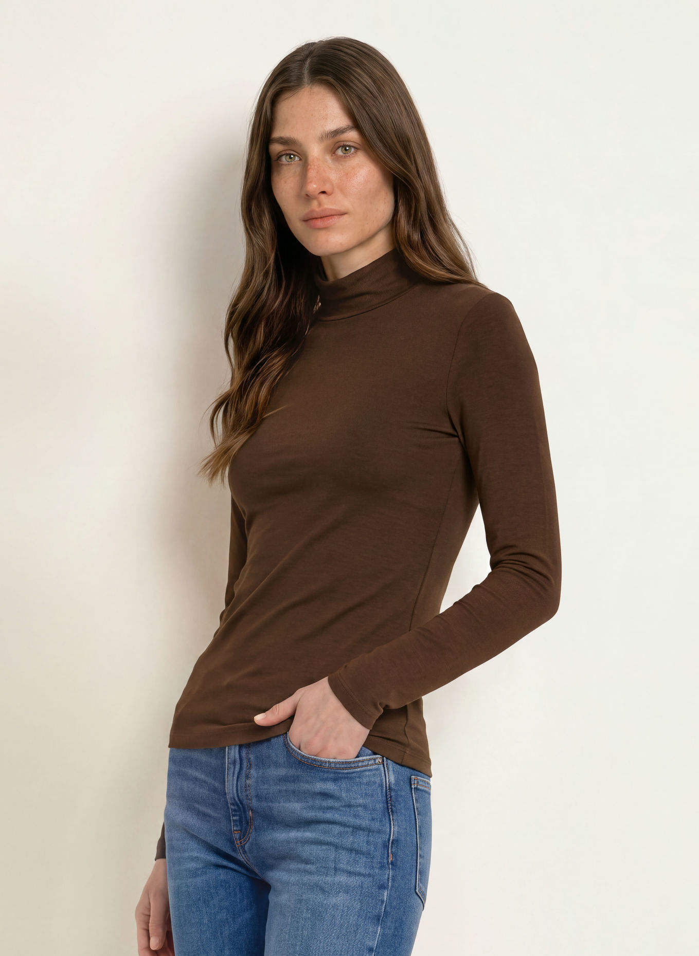 WEEKEND Max Mara Rollkragenshirt MULTIF: DUNKELBRAUN