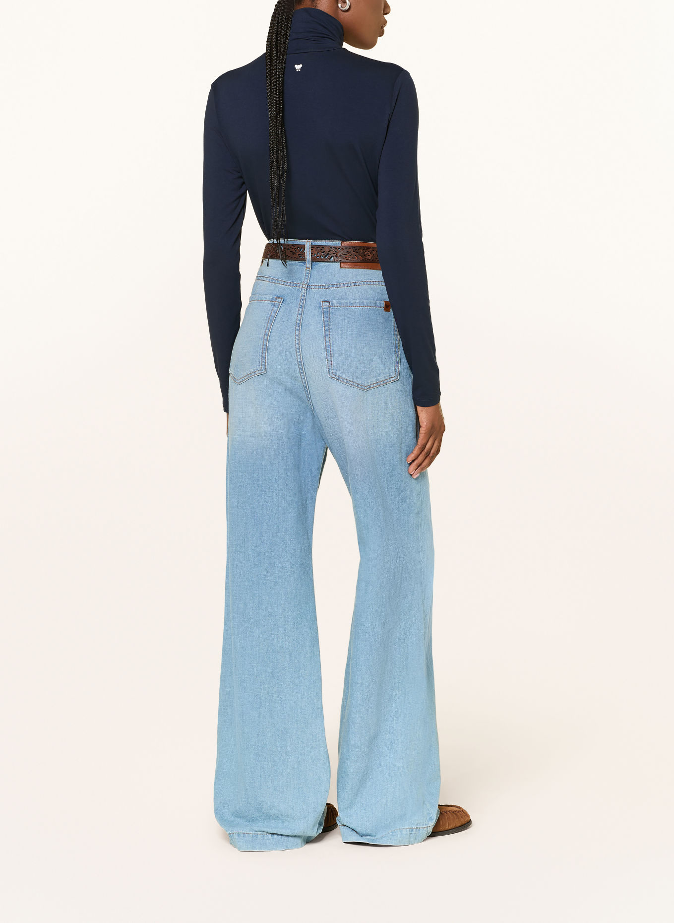 WEEKEND Max Mara Colshirt MULTIF: DONKERBLAUW