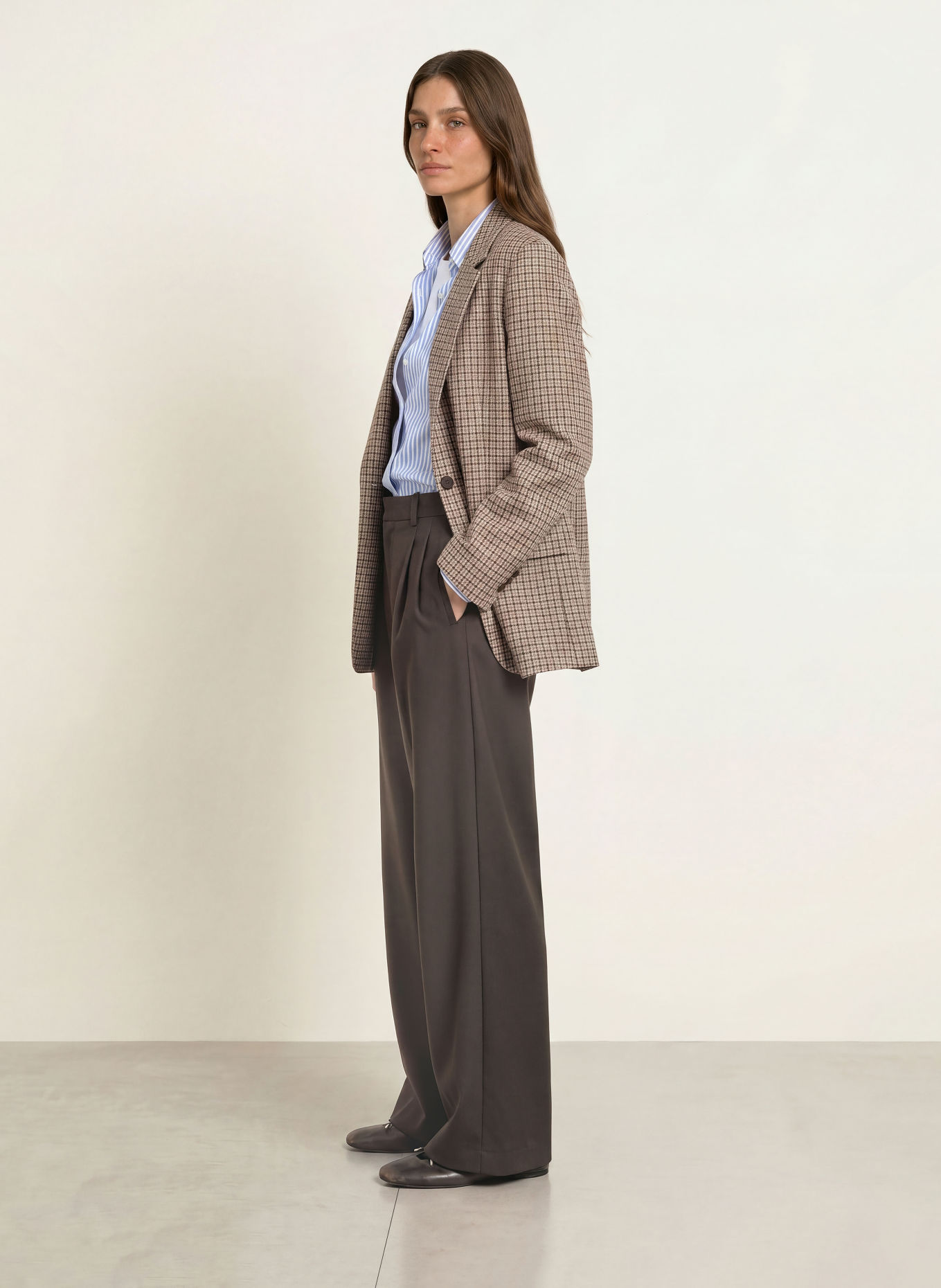 ROSSI Marlene-broek ZEYN: MARRON FONCÉ