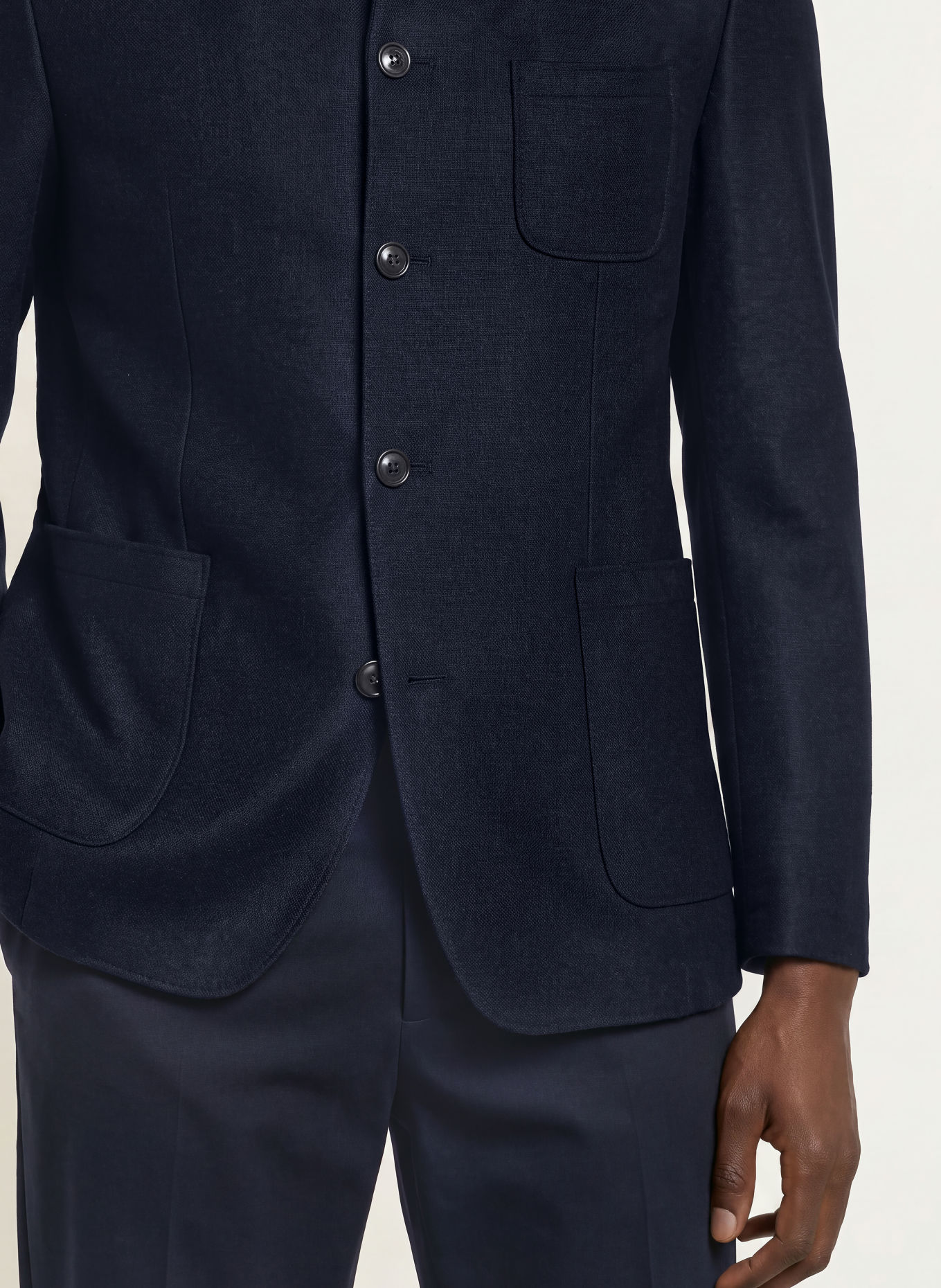 windsor. Jacka TESSO Shaped Fit: MÖRKBLÅ