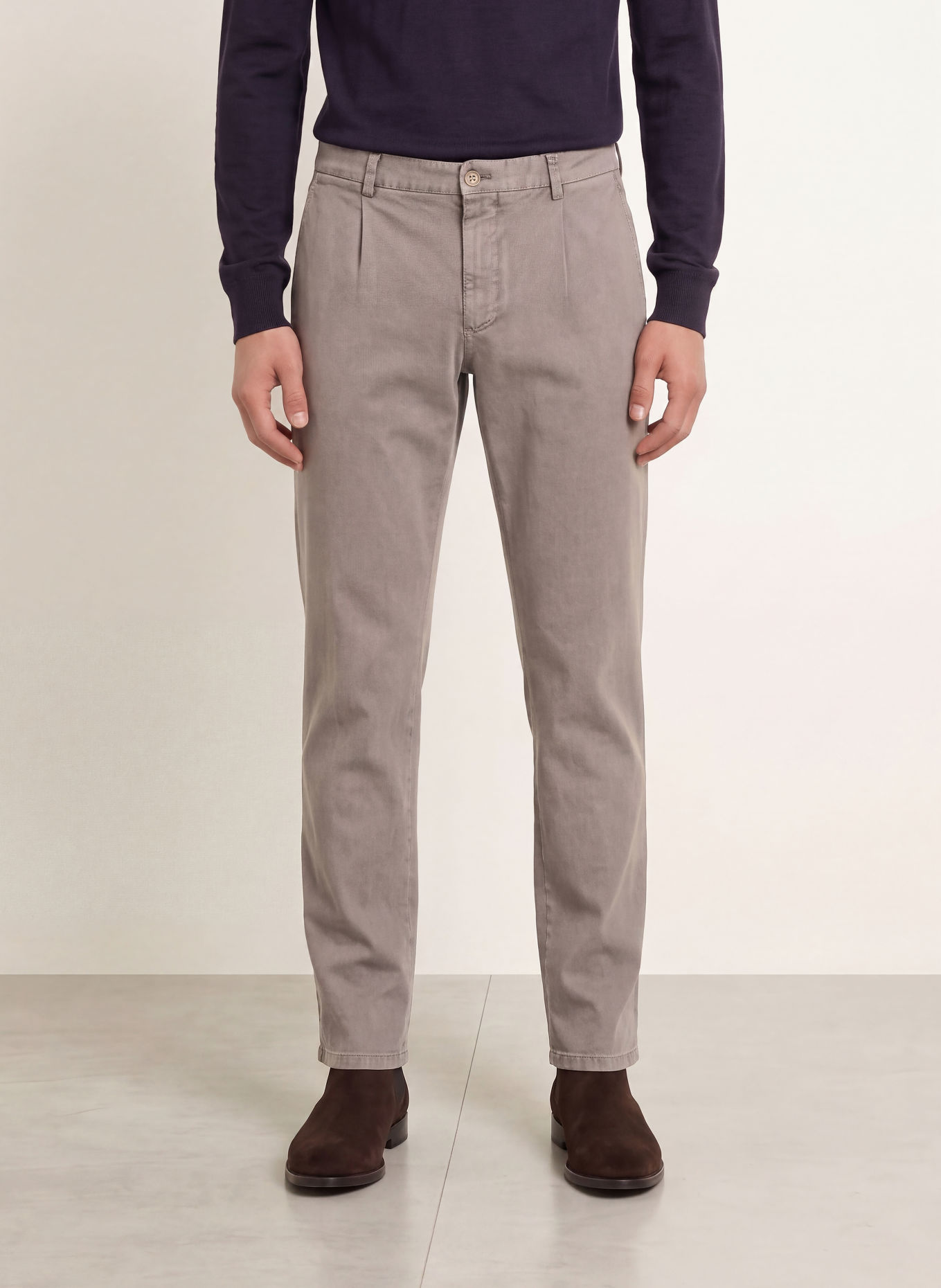windsor. Pantalon Chino CINO coupe slim: TAUPE