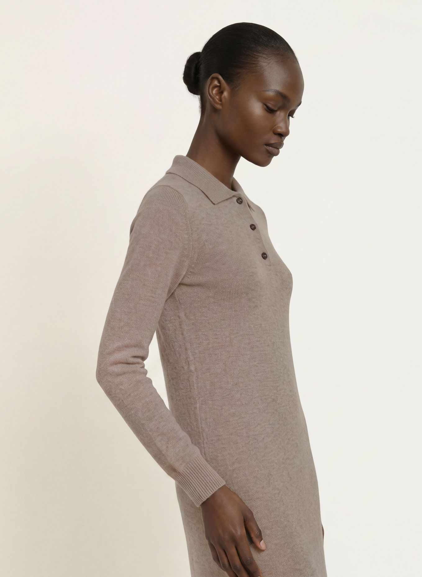 S Max Mara ONORE Knit Dress: LIGHT BROWN