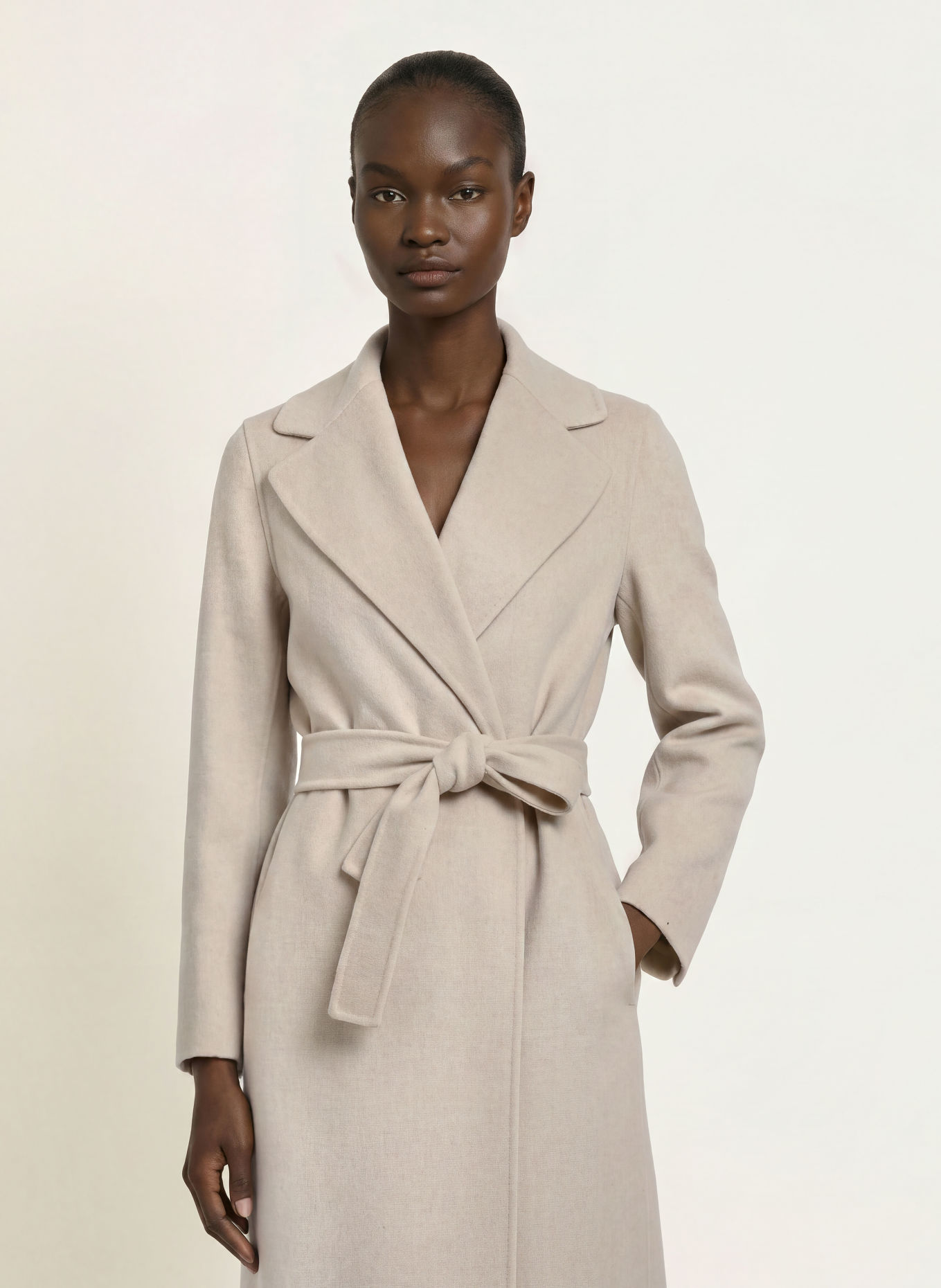 S Max Mara Wollen mantel POLDO: CRÈME