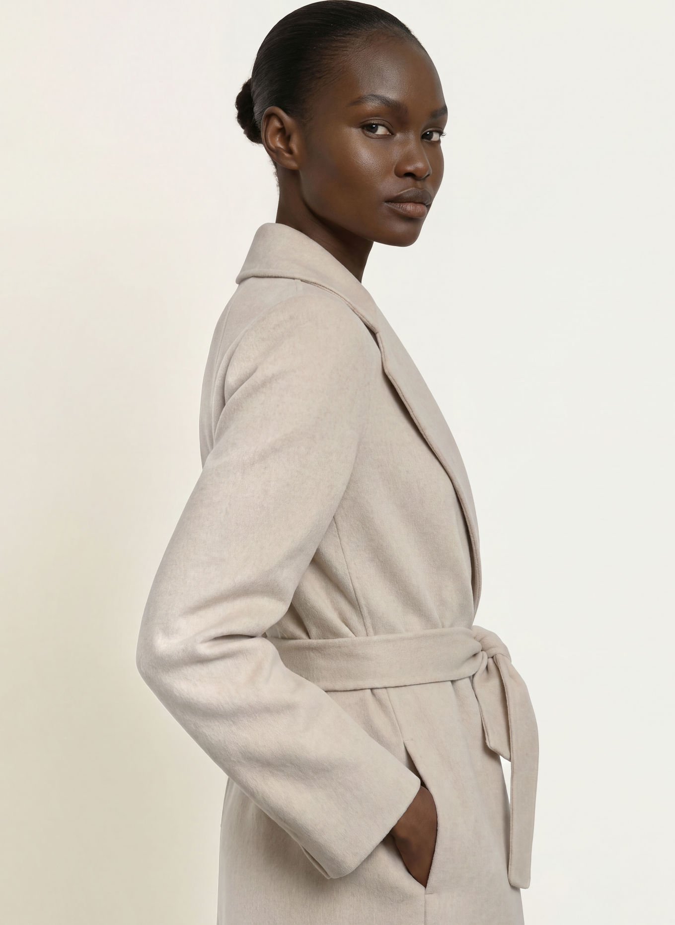 S Max Mara Wollen mantel POLDO: CRÈME