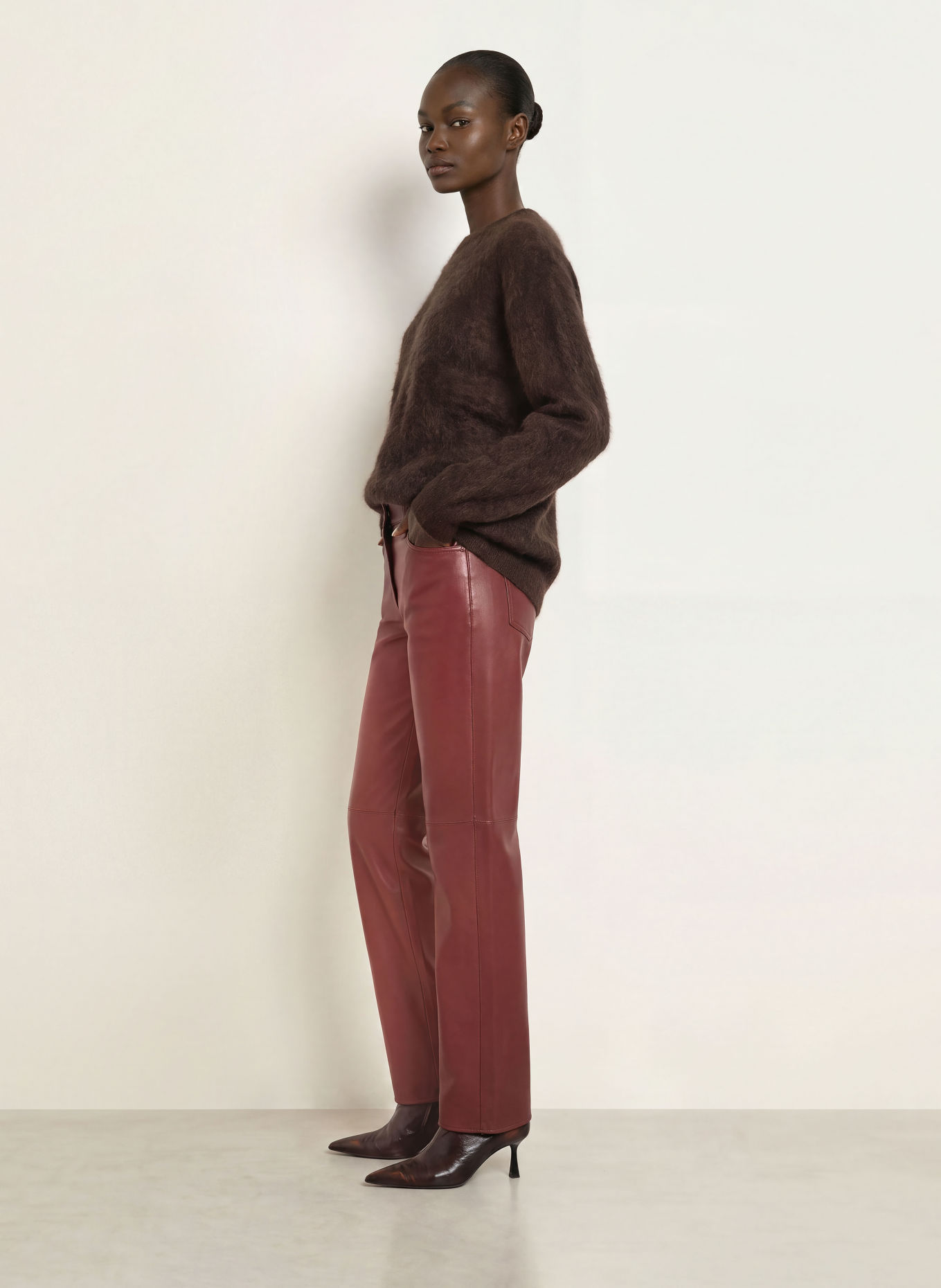 S Max Mara Kasjmiertrui CHICCA: MARRON FONCÉ