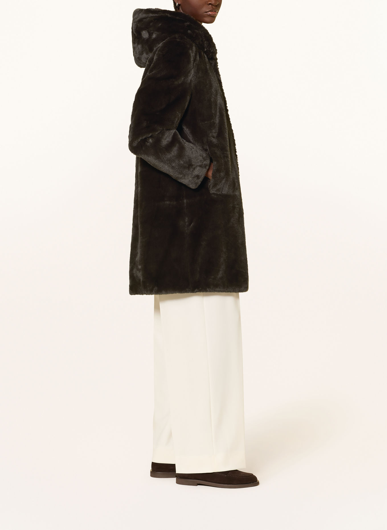 Betty Barclay Kunstfell-Jacke: DUNKELBRAUN