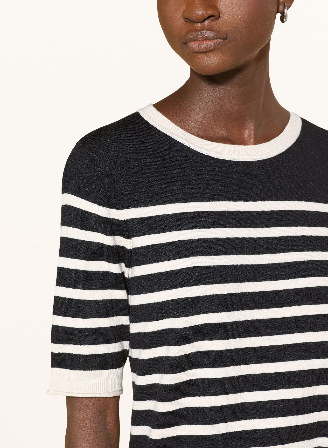 Betty Barclay Knit shirt: BLACK / BEIGE