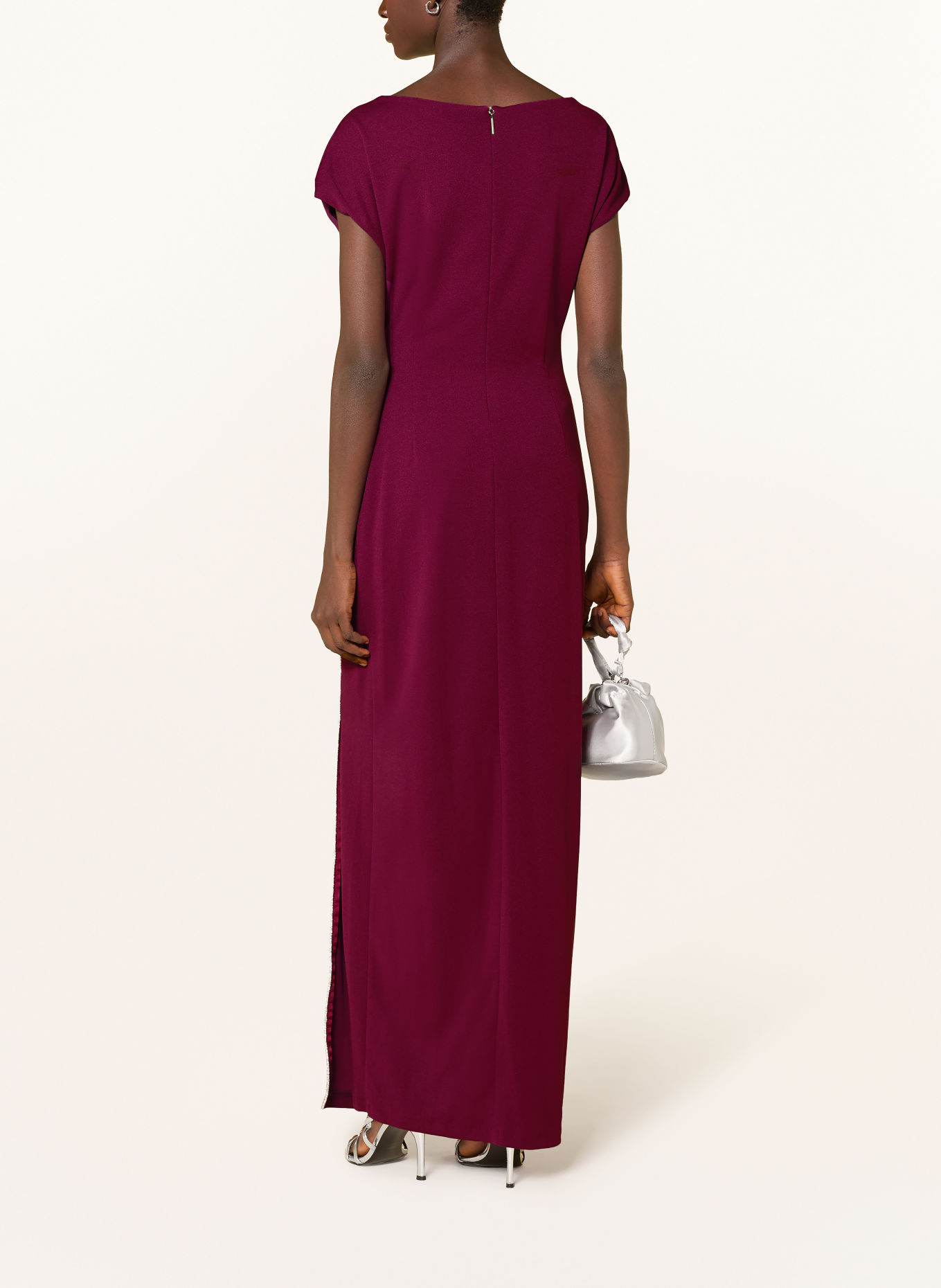 Joseph Ribkoff SIGNATURE Evening dress with gemstones: FUCHSIA