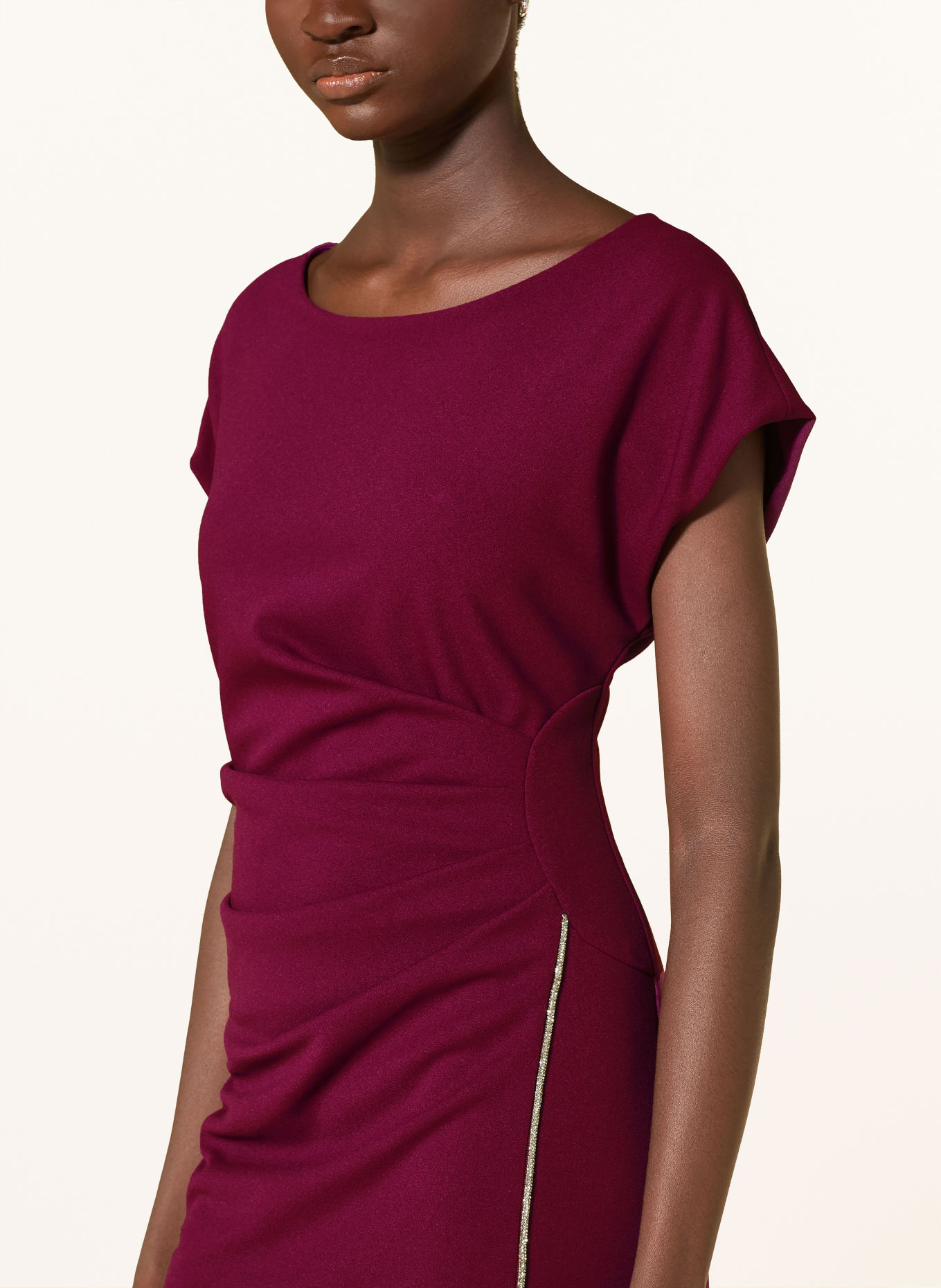 Joseph Ribkoff SIGNATURE Evening dress with gemstones: FUCHSIA