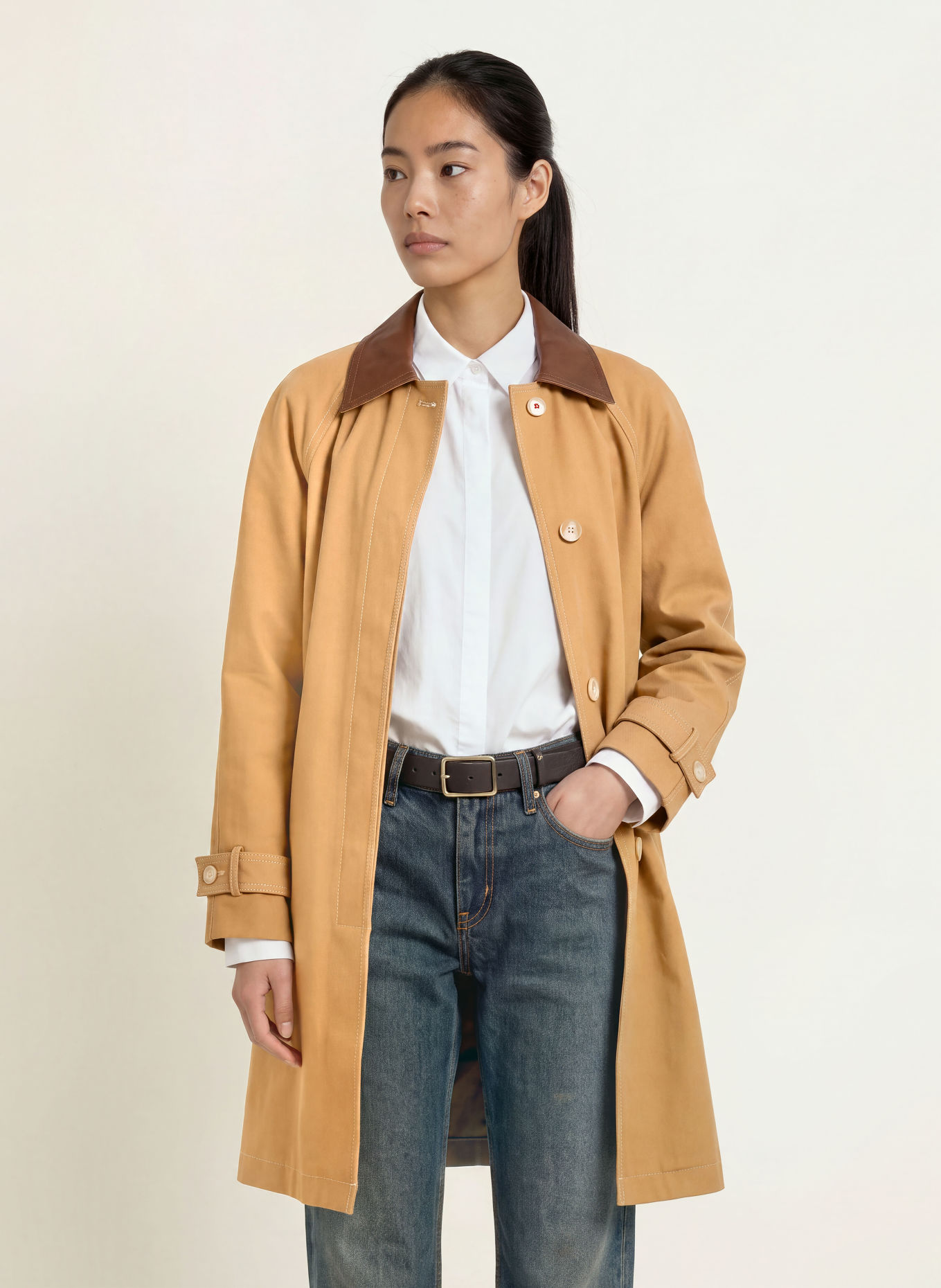 MAX & Co. Mantel PRIMO: COGNAC / MARRON FONCÉ