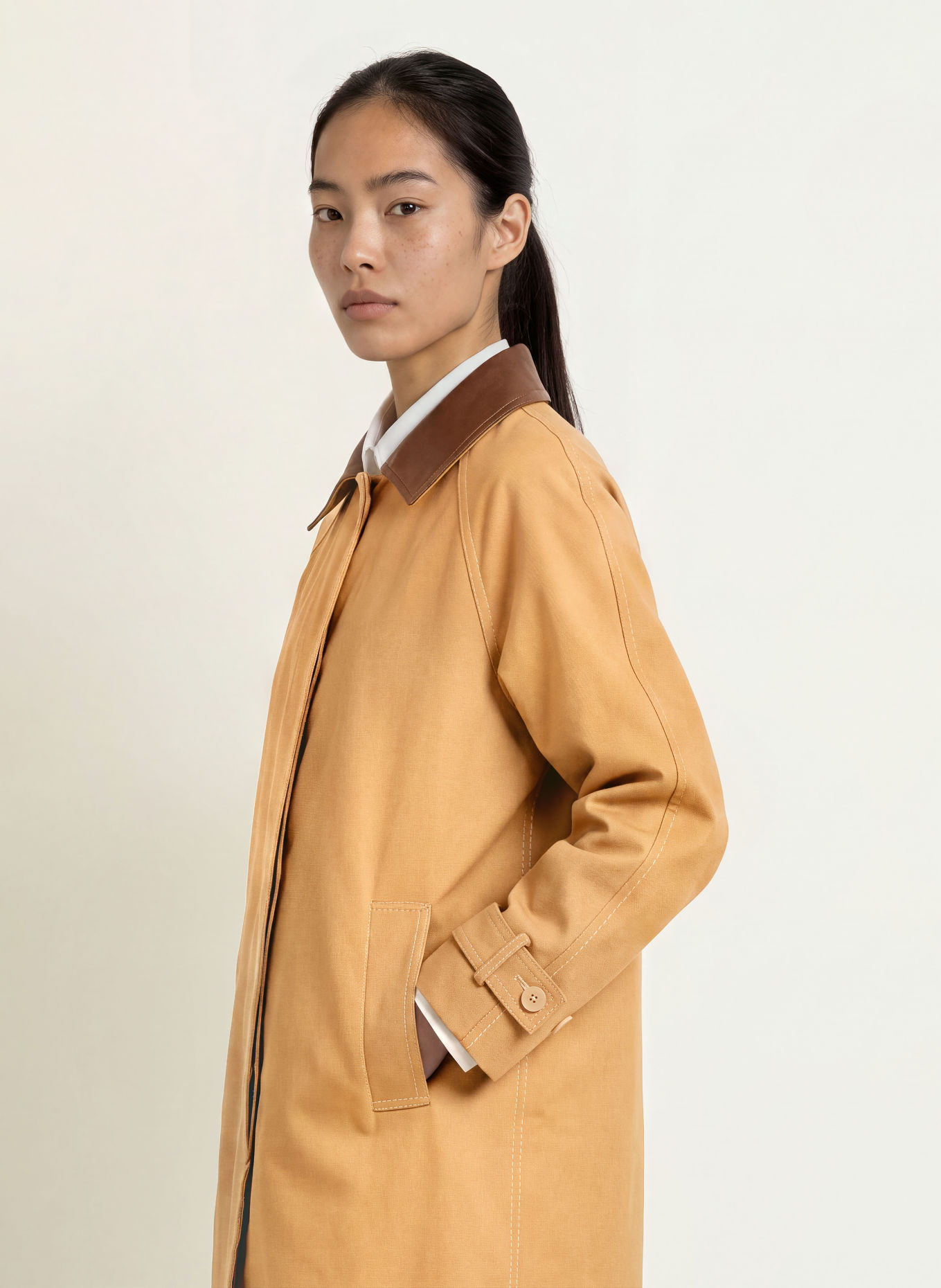 MAX & Co. Mantel PRIMO: COGNAC / MARRON FONCÉ
